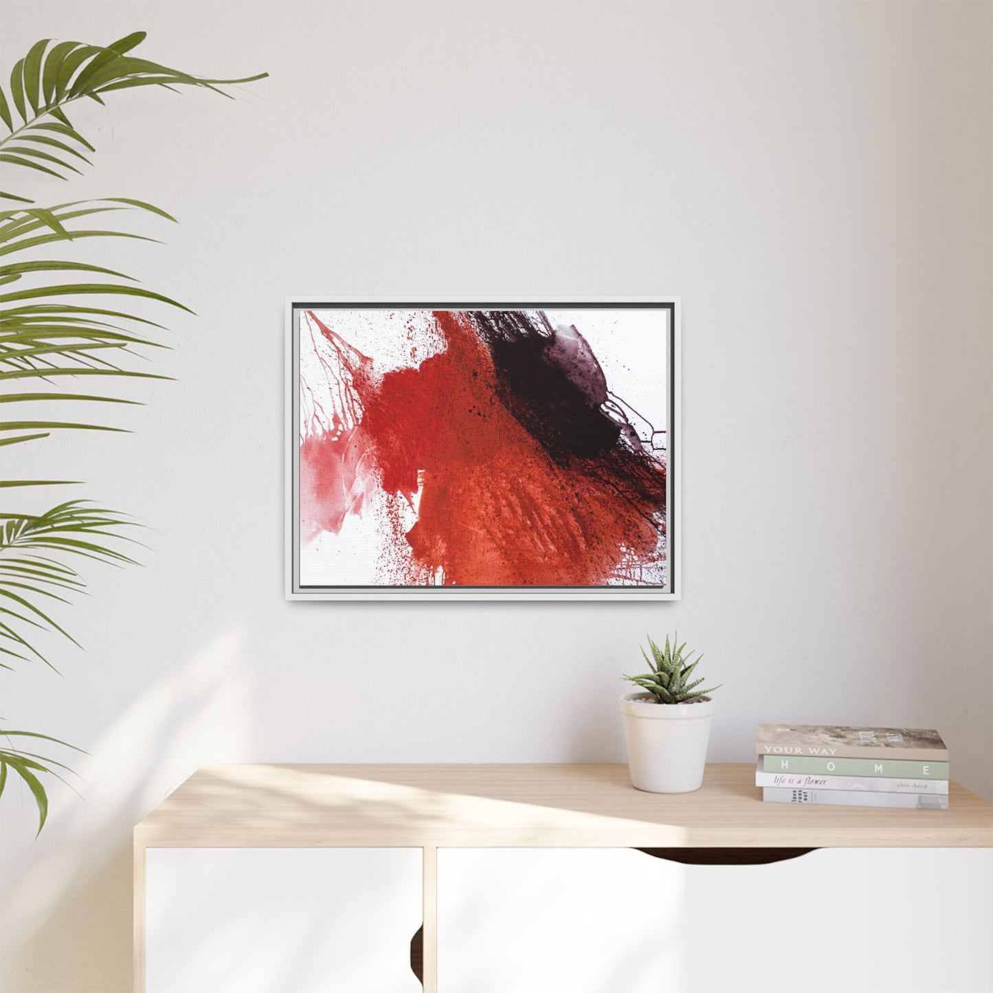 Flame by Natalija Miladinovic Matte Canvas Framed Wall Art
