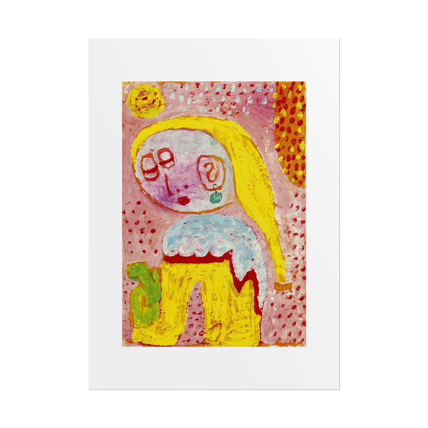 Magdalena vor der Bekehrung by Paul Klee Abstract Wall Art Poster