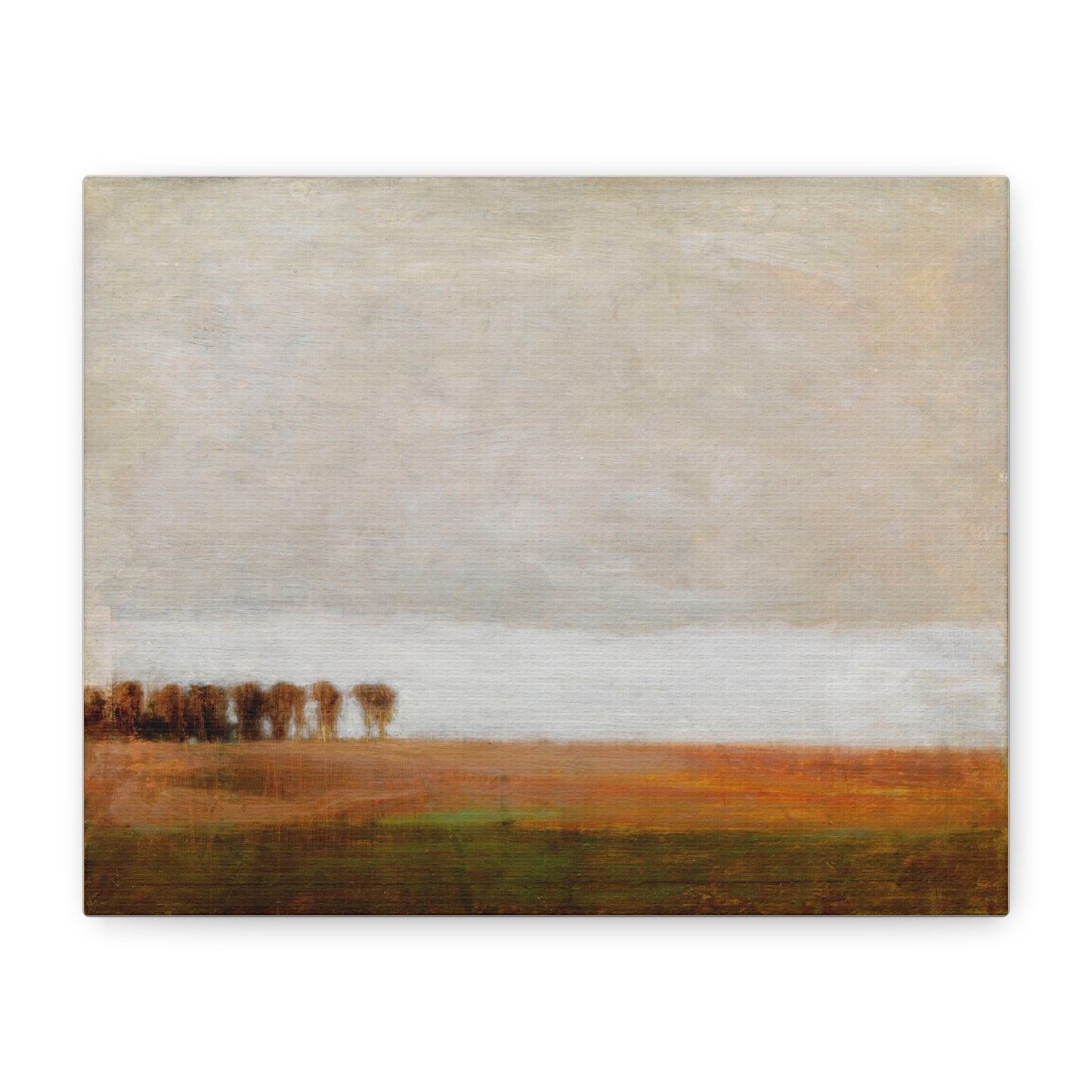 View of Jaegersborg Allé, North of Copenhagen by Vilhelm Hammershøi Canvas Wall Art Print