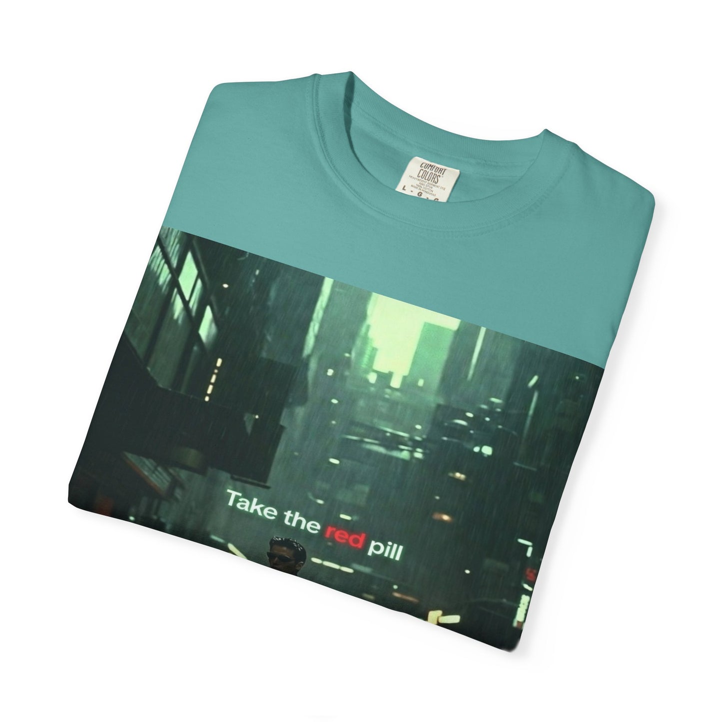 Take the Red Pill T-Shirt — Cyberpunk Noir Graphic Tee