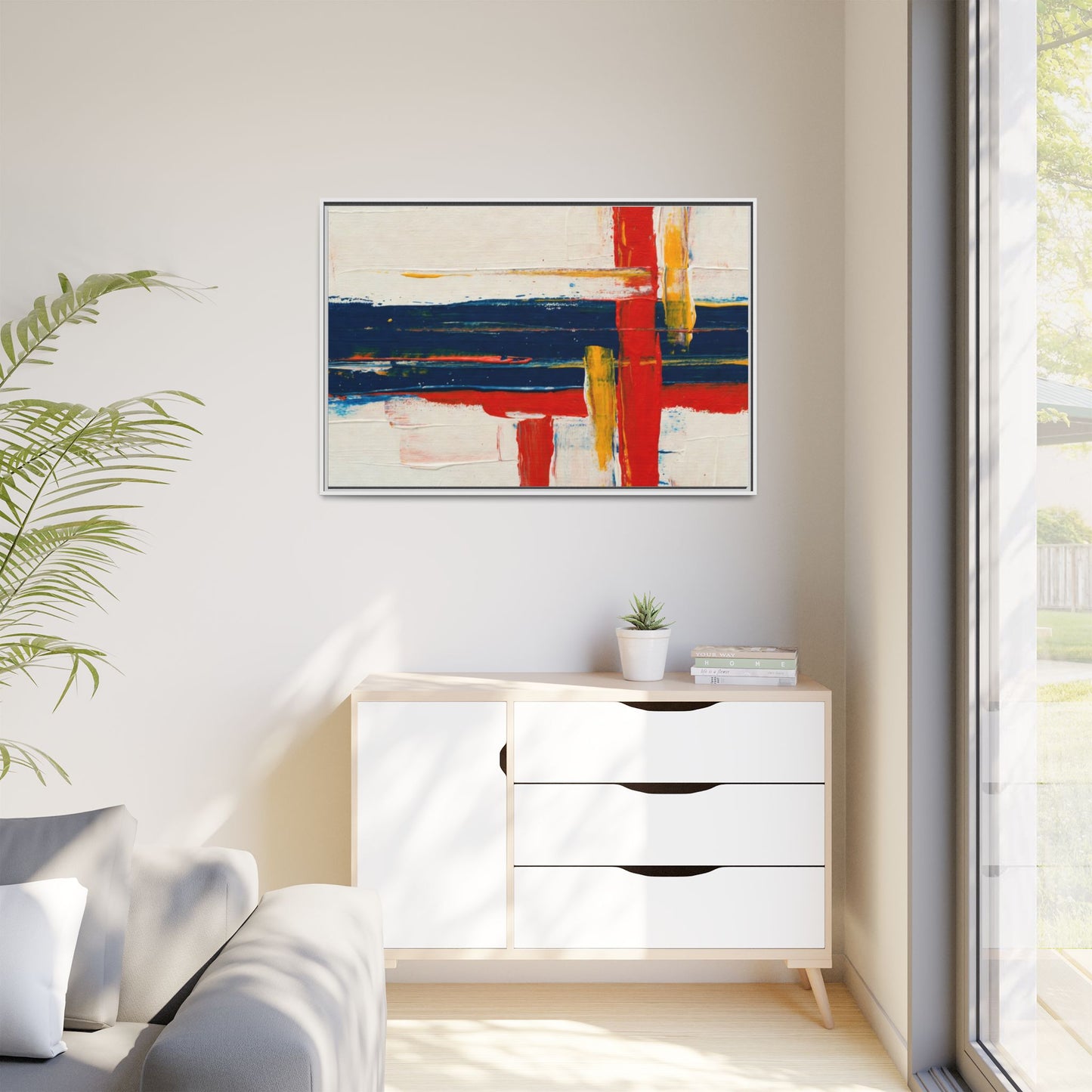 Matte Canvas, Framed (Multi-color)