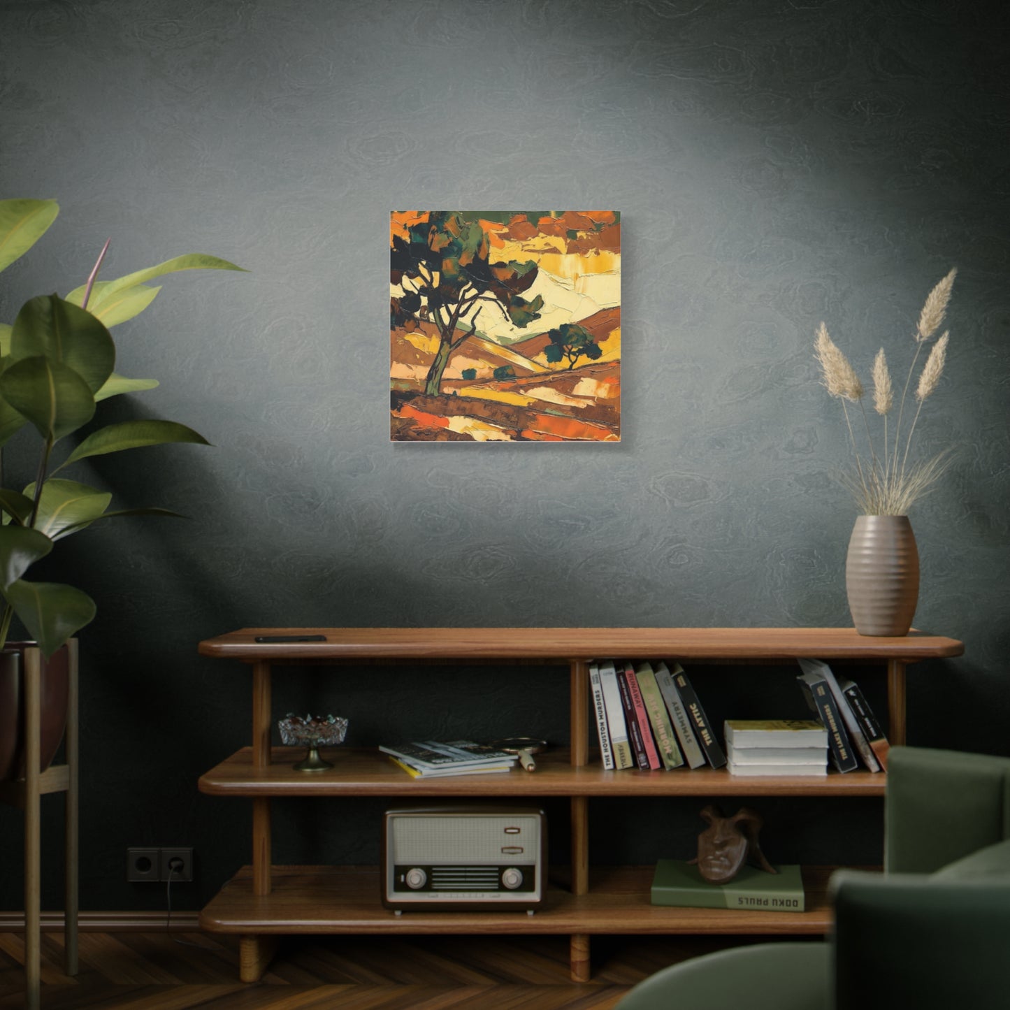 Abstract Autumn Landscape Canvas