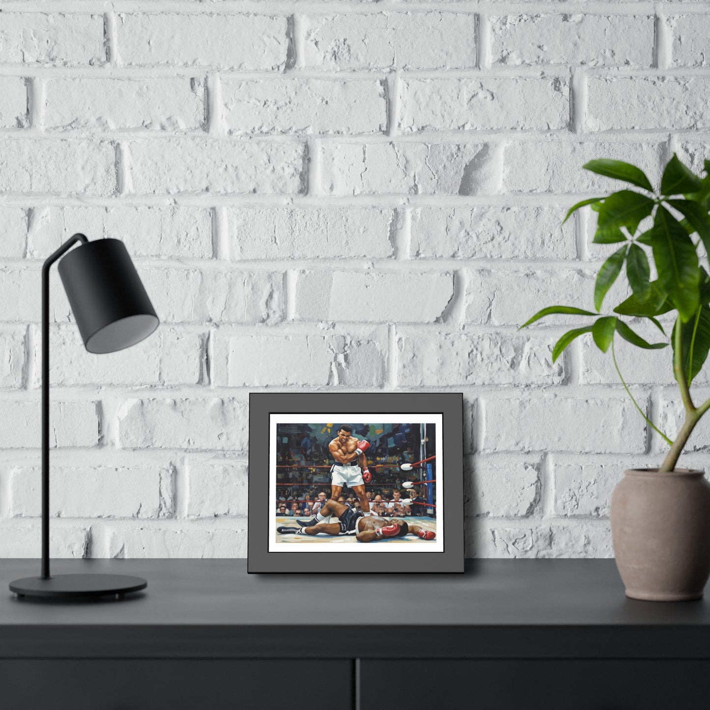 Muhammad Ali 'The Knockout' Framed Poster — Vintage Boxing Wall Art