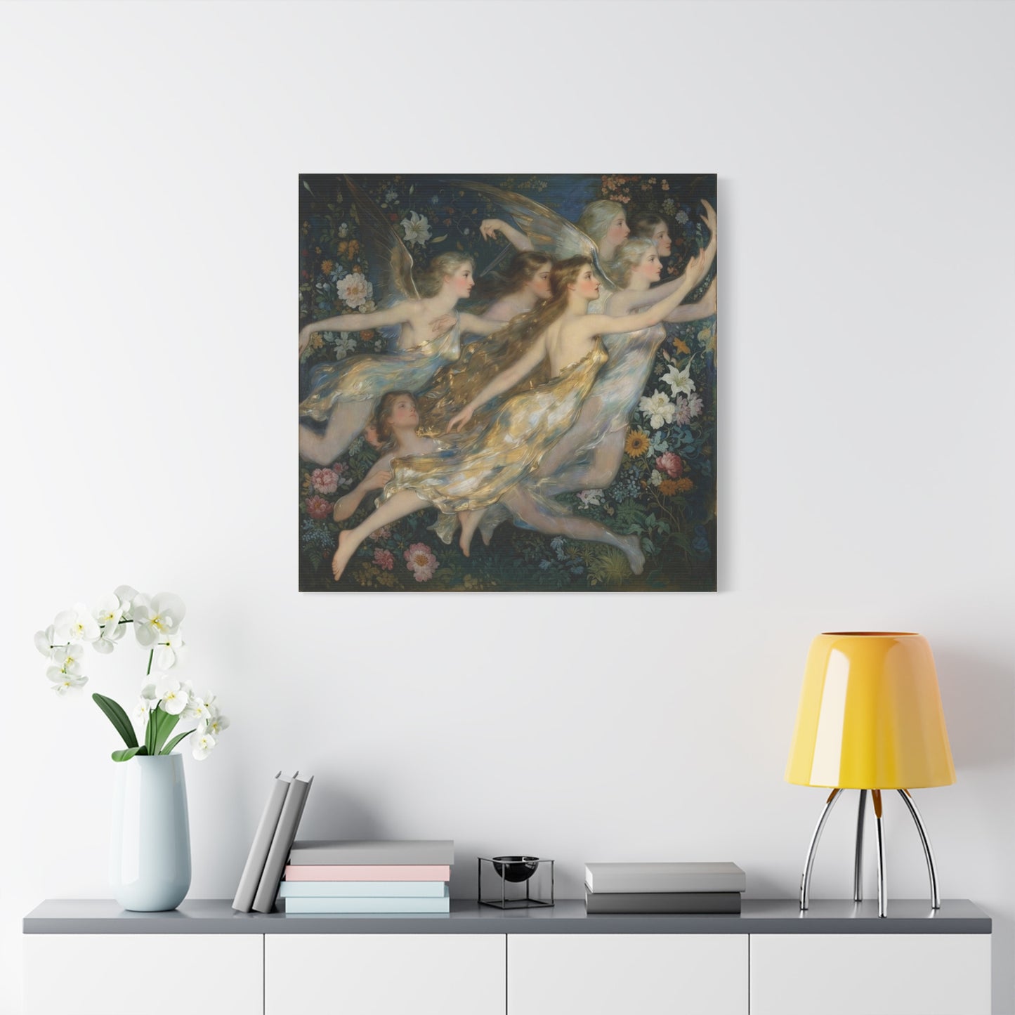 Vintage Fairy Dance Matte Canvas Wall Art