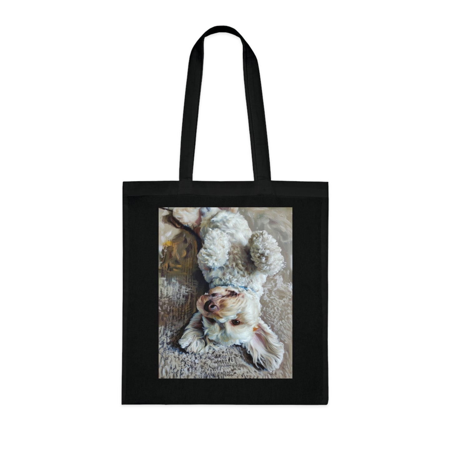 Cute Puppy Photo Cotton Tote — Adorable Dog Lover Gift Tote Bag