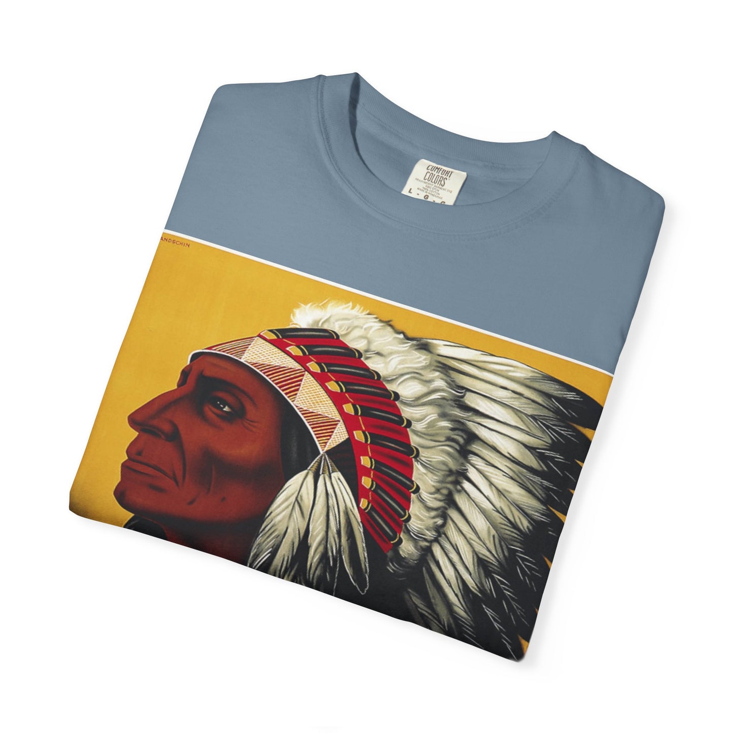 T-Shirt — Retro 'Indiana' Native Chief Vintage Poster Design