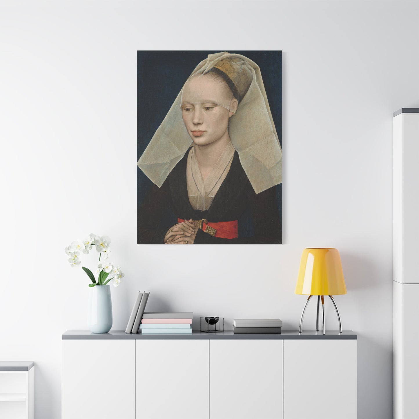 Portrait of a Lady by Rogier van der Weyden Matte Canvas Wall Art