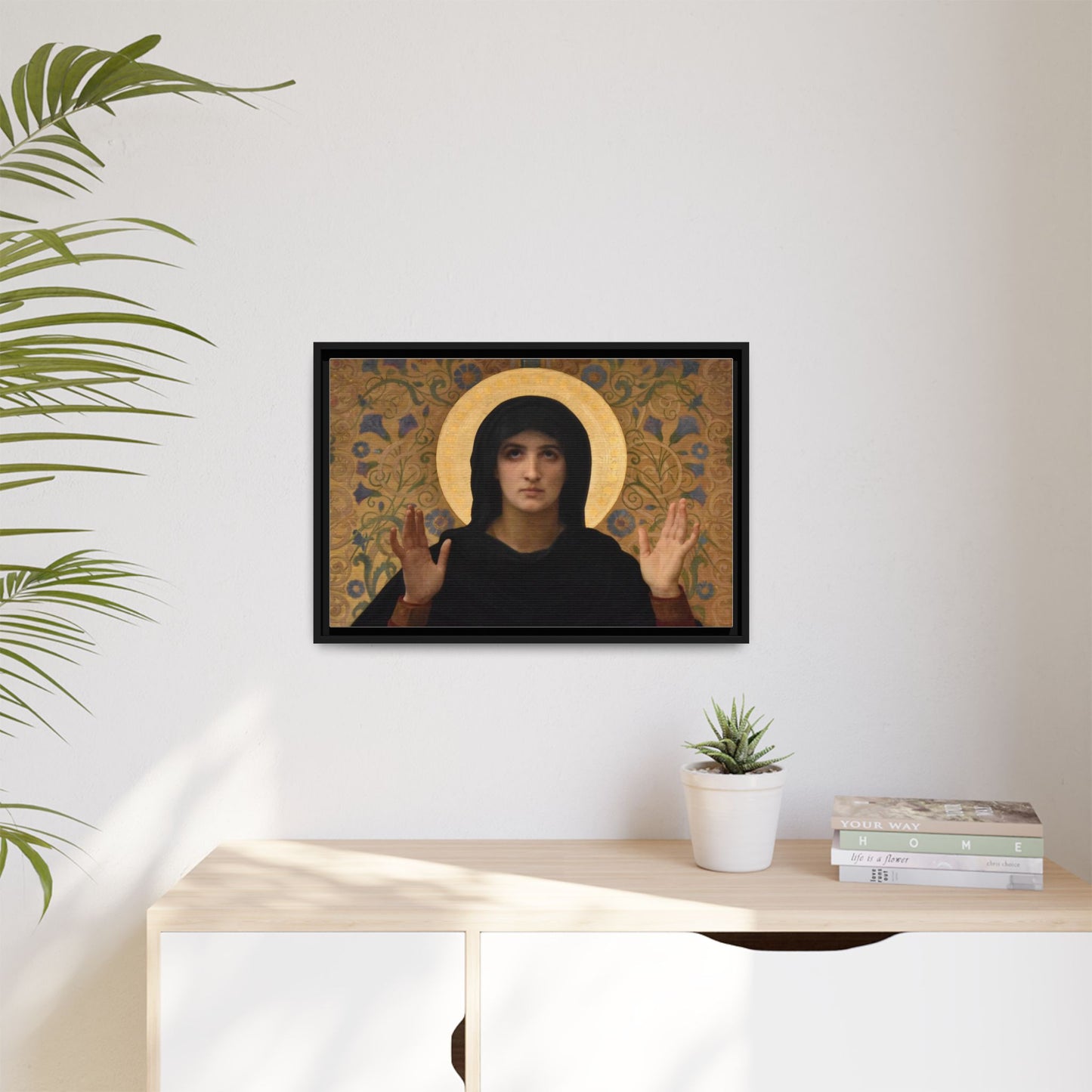 La Vierge consolatrice by William Adolphe Bouguereau Framed Matte Canvas Wall Art