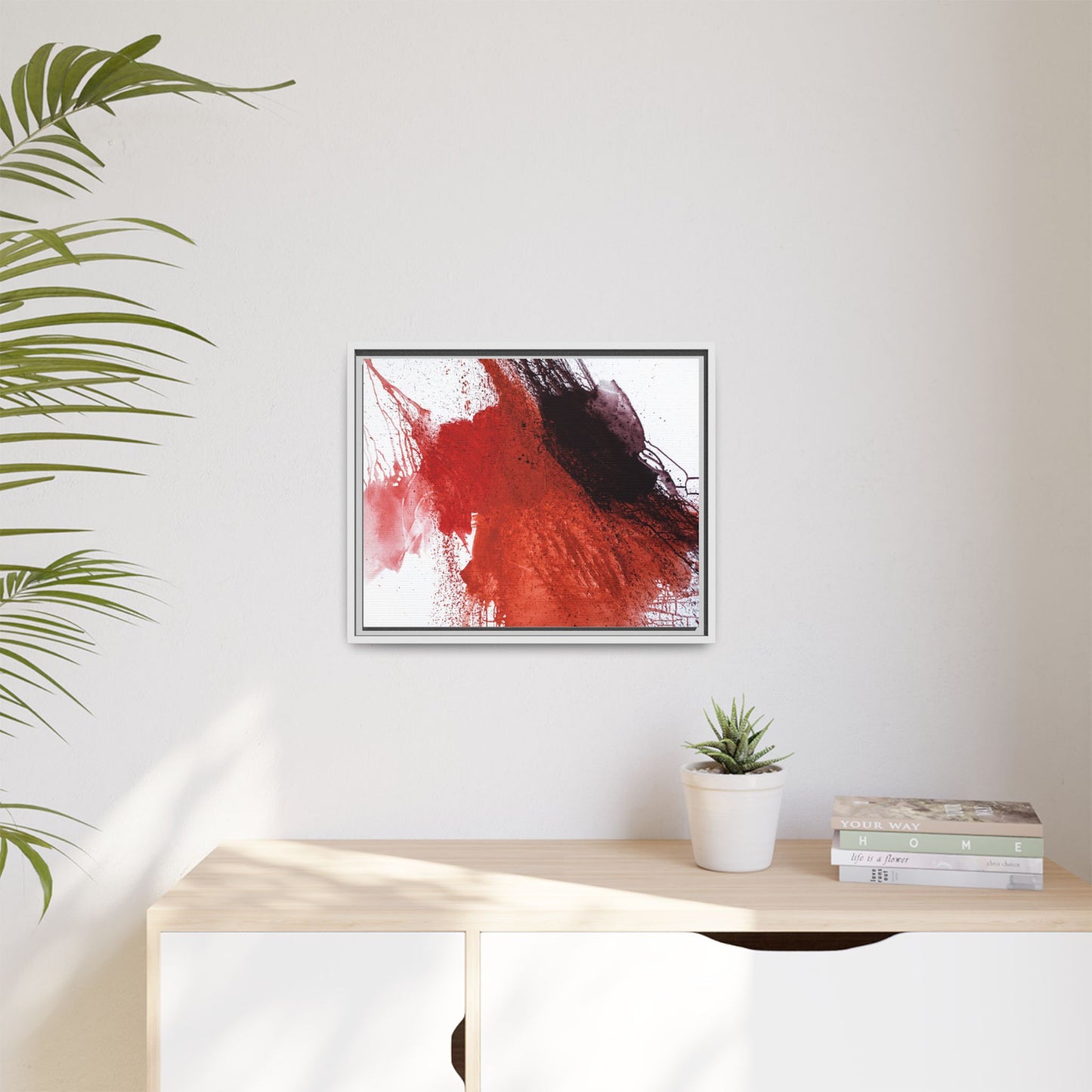 Flame by Natalija Miladinovic Matte Canvas Framed Wall Art