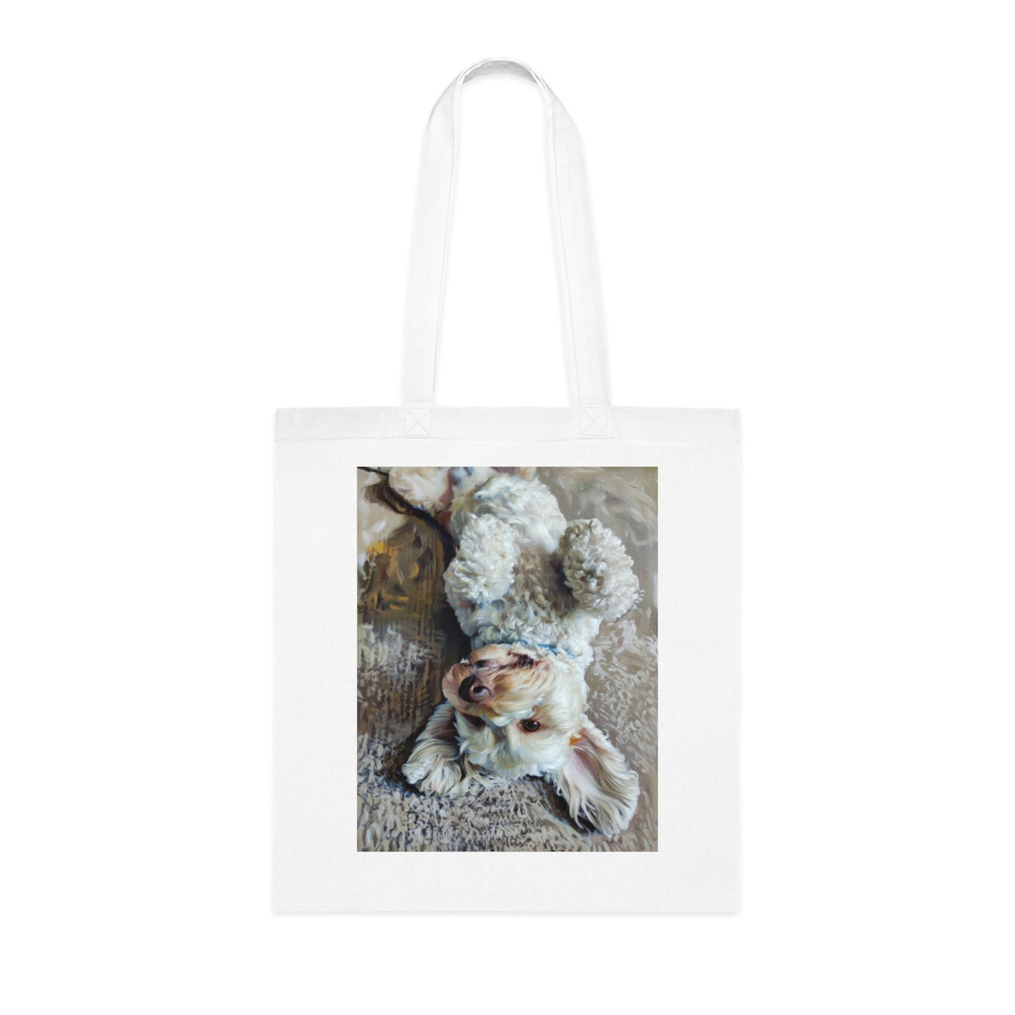 Cute Puppy Photo Cotton Tote — Adorable Dog Lover Gift Tote Bag