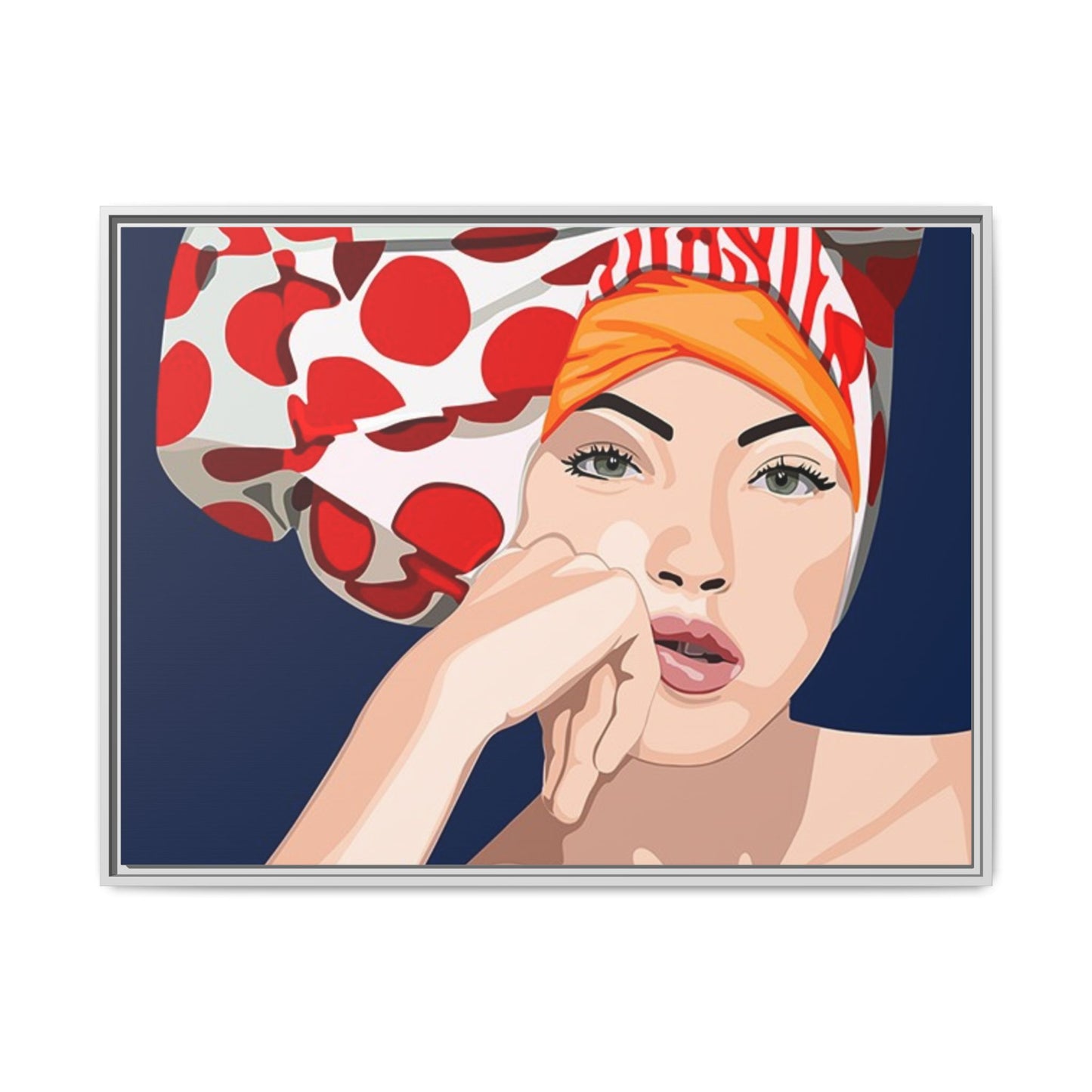 Vivid 20 by Orit Fuchs Pop Art Matte Canvas Framed Wall Art Print