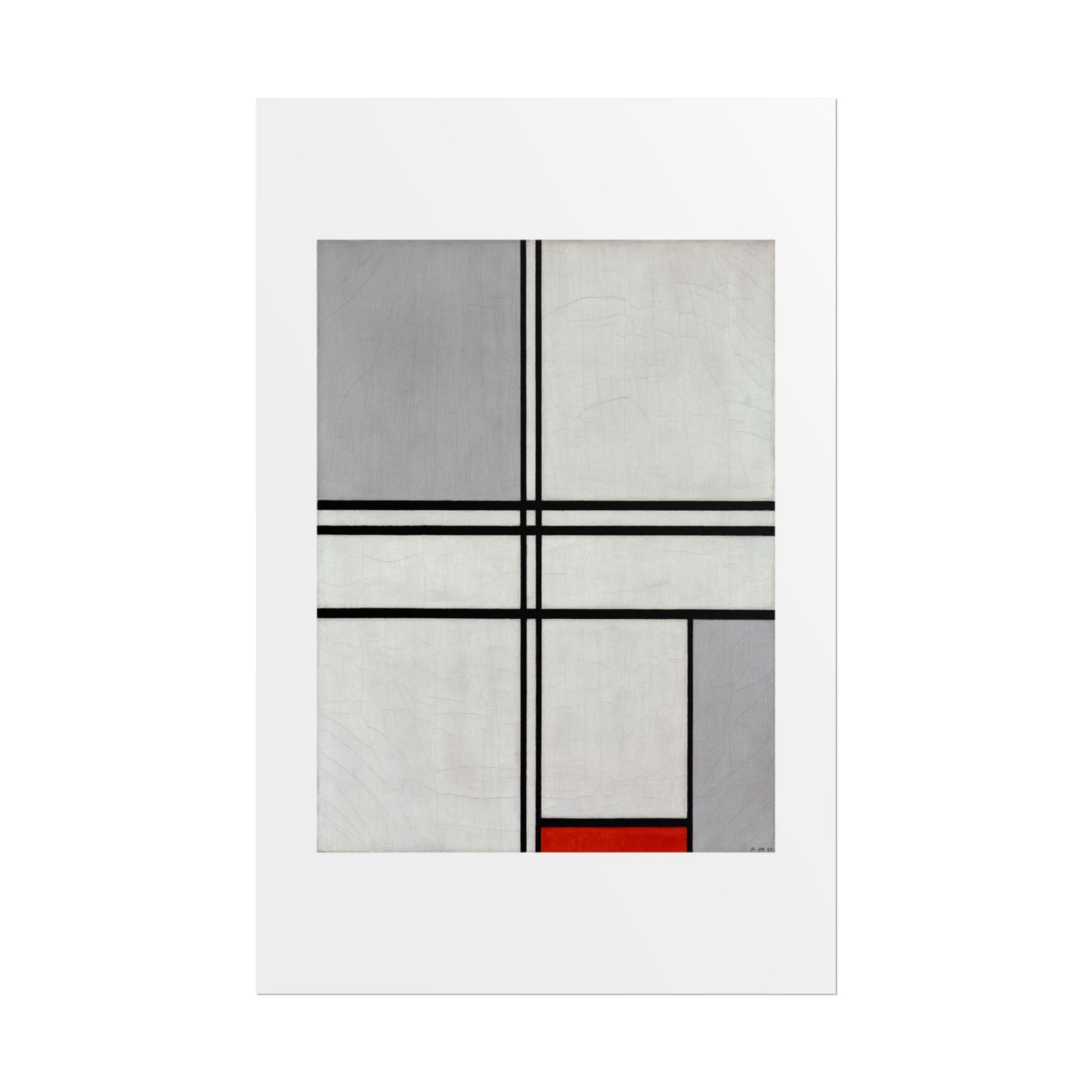 Composition (No. 1) by Piet Mondrian Abstract  Wall Art Print
