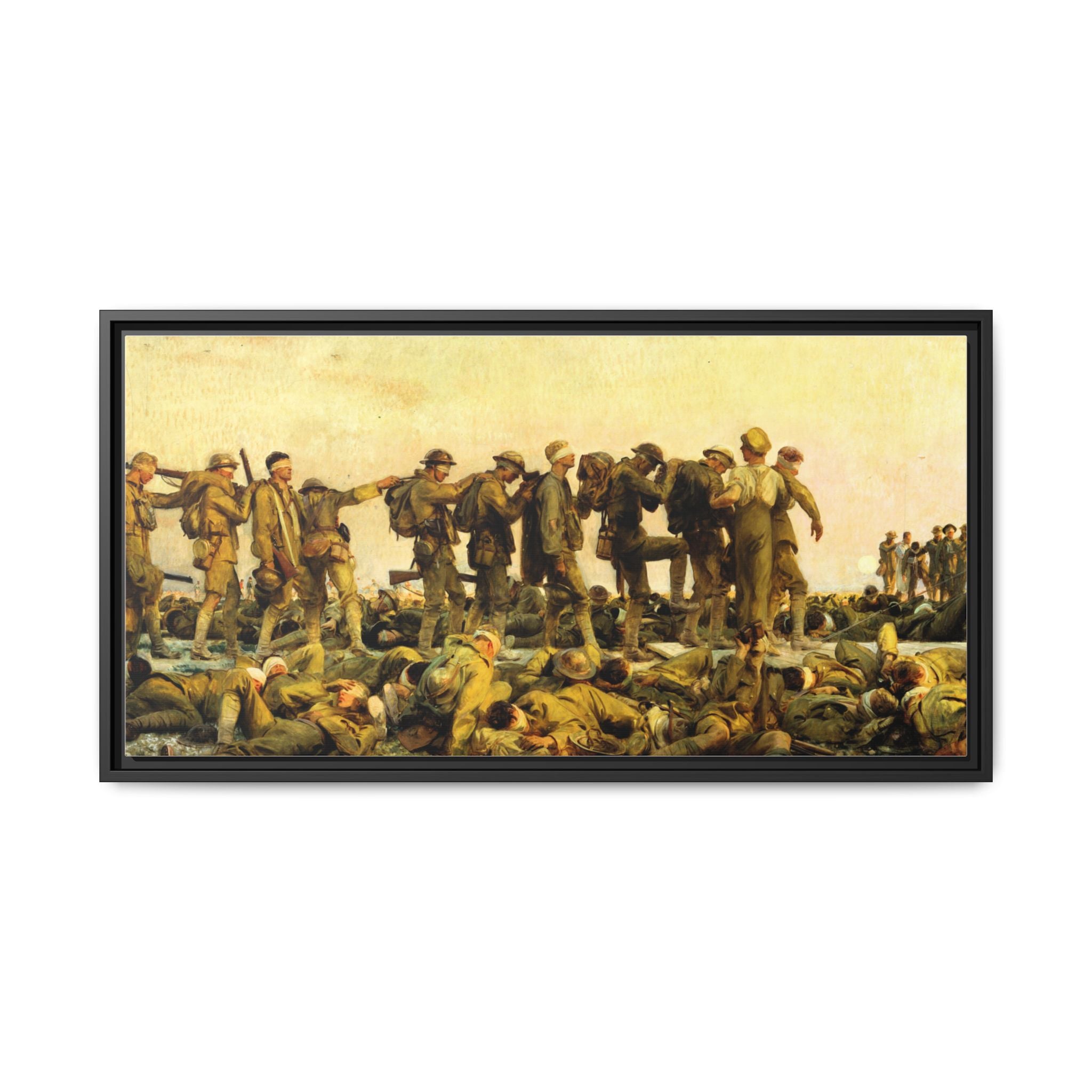 Gassed by John Singer Sargent (RA) Framed Matte Canvas Print