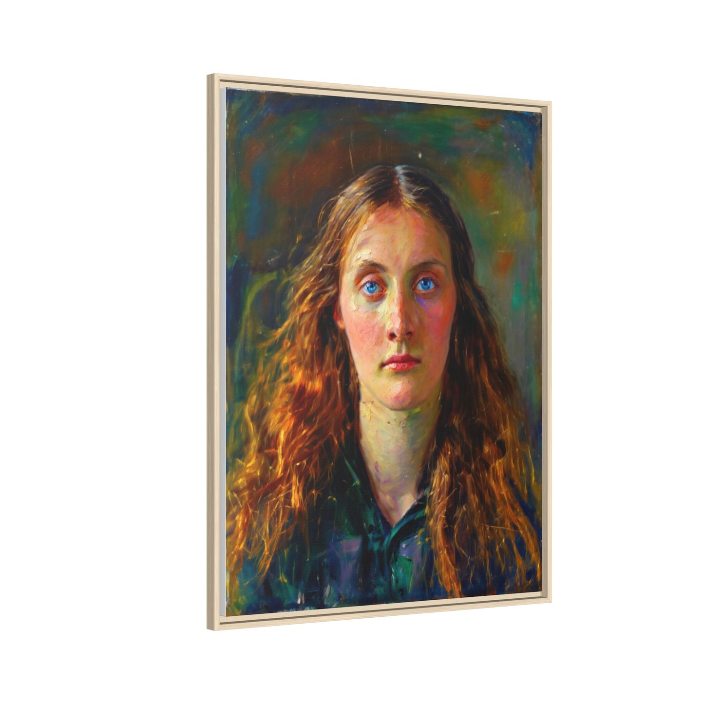 Framed Matte Canvas Print — Vintage Portrait Art