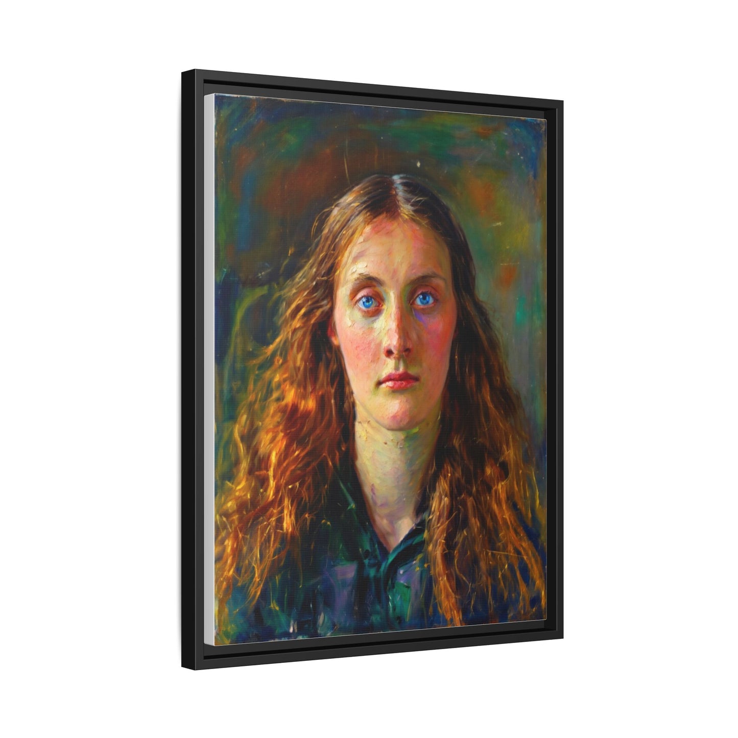 Framed Matte Canvas Print — Vintage Portrait Art