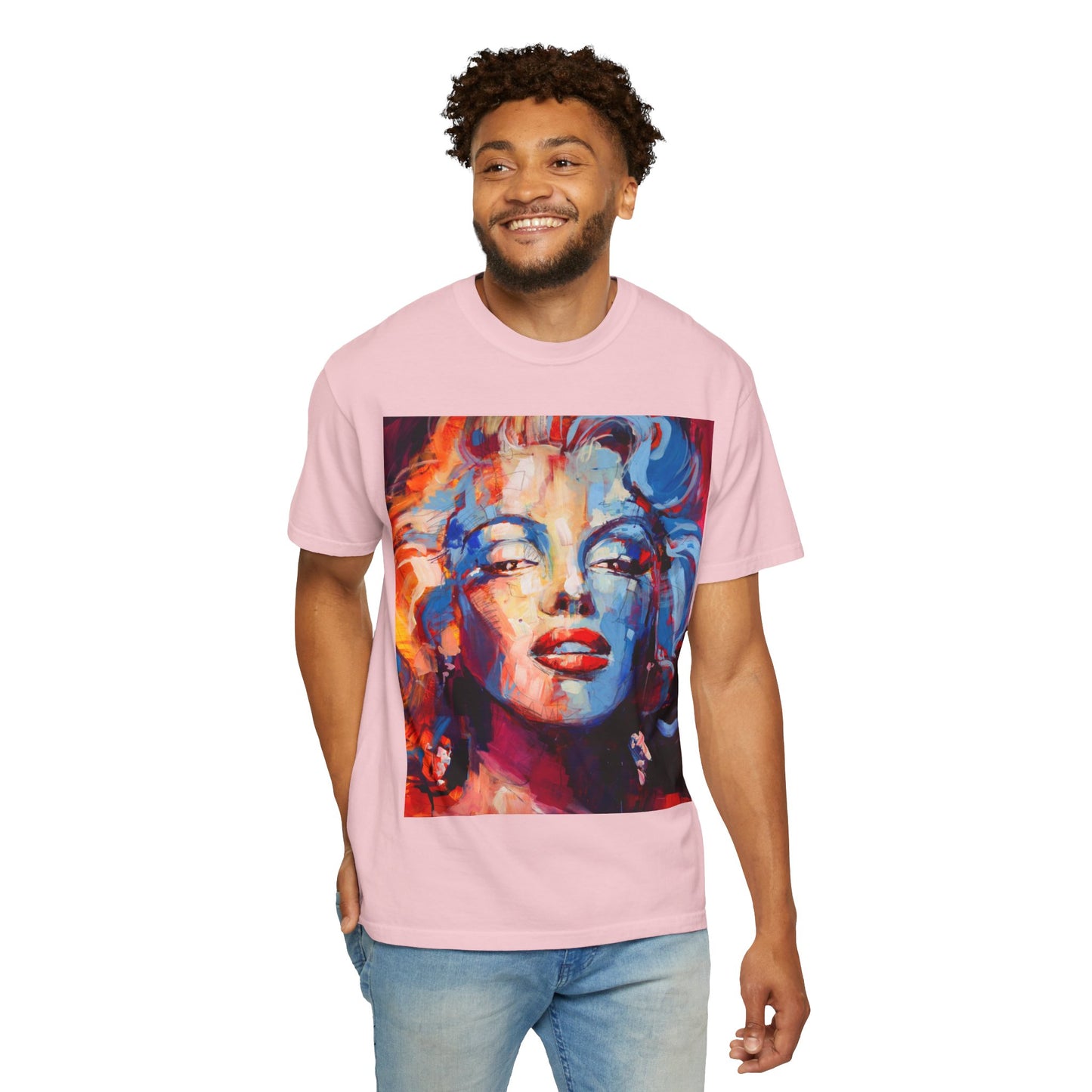 Artistic Pop Portrait T-Shirt — Colorful Marilyn-Inspired Graphic Tee