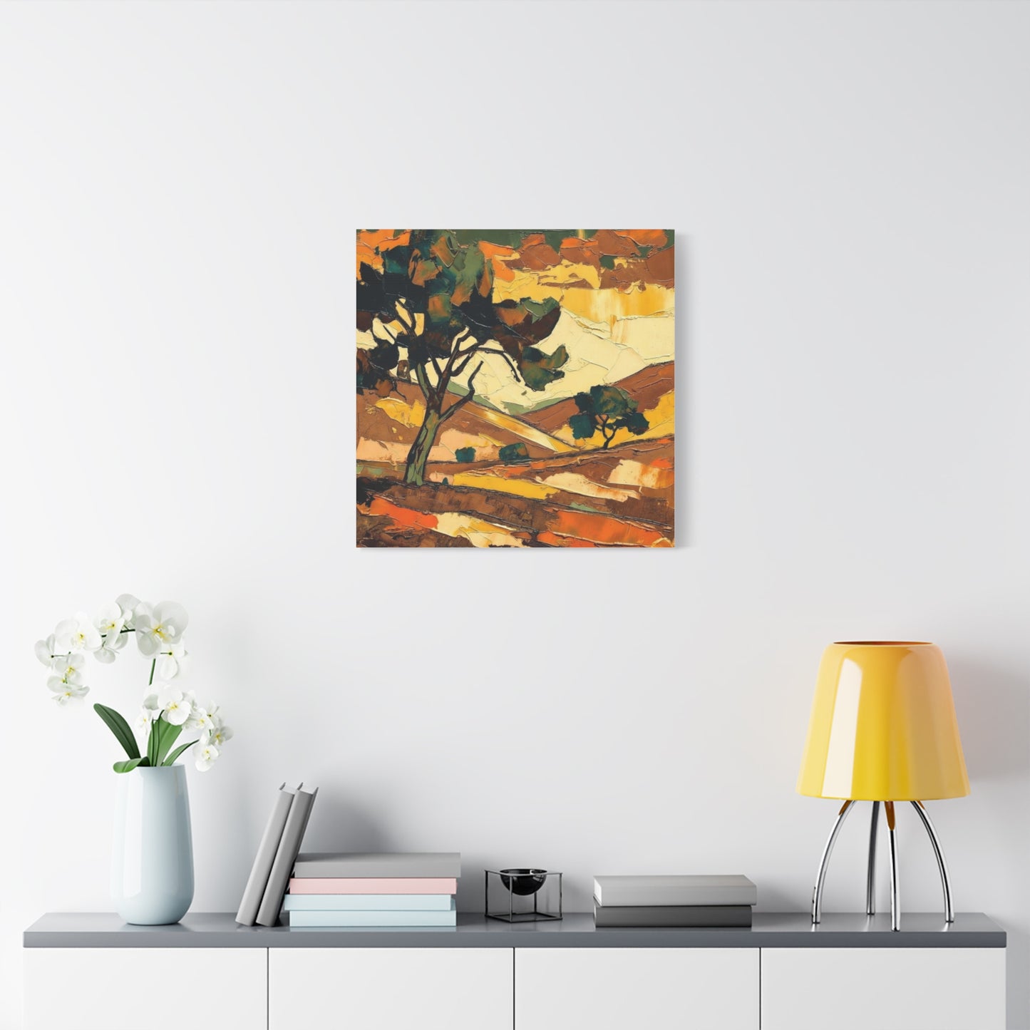 Abstract Autumn Landscape Canvas