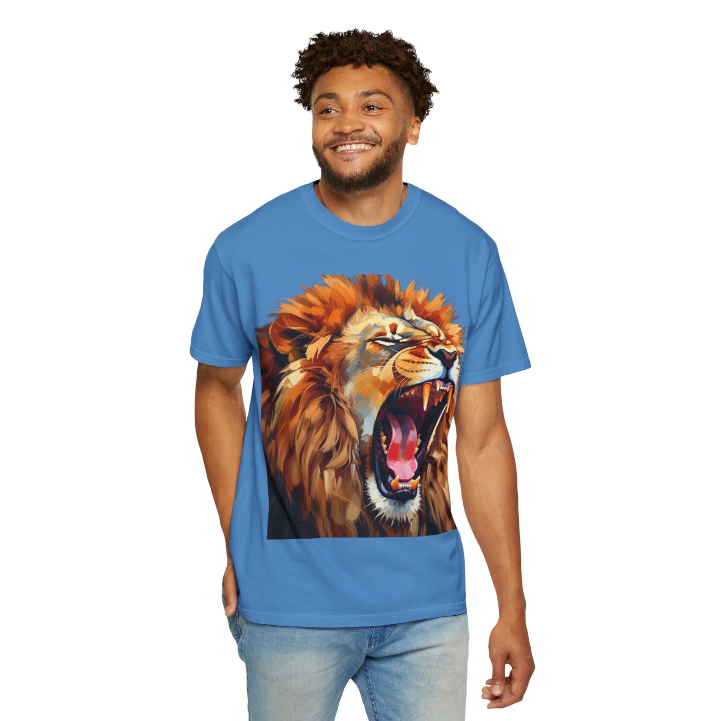 Roaring Lion T-Shirt Bold Wildlife Graphic Tee