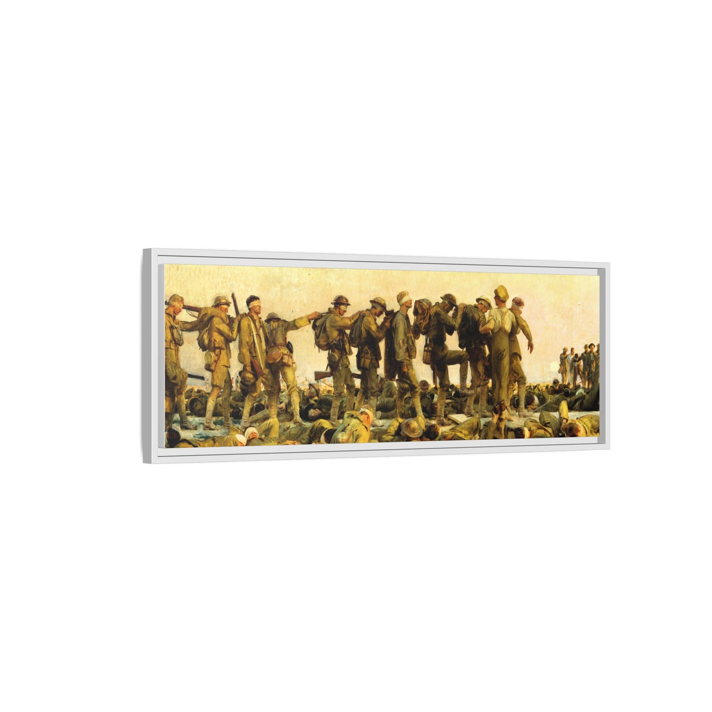 Gassed by John Singer Sargent (RA) Framed Matte Canvas Print