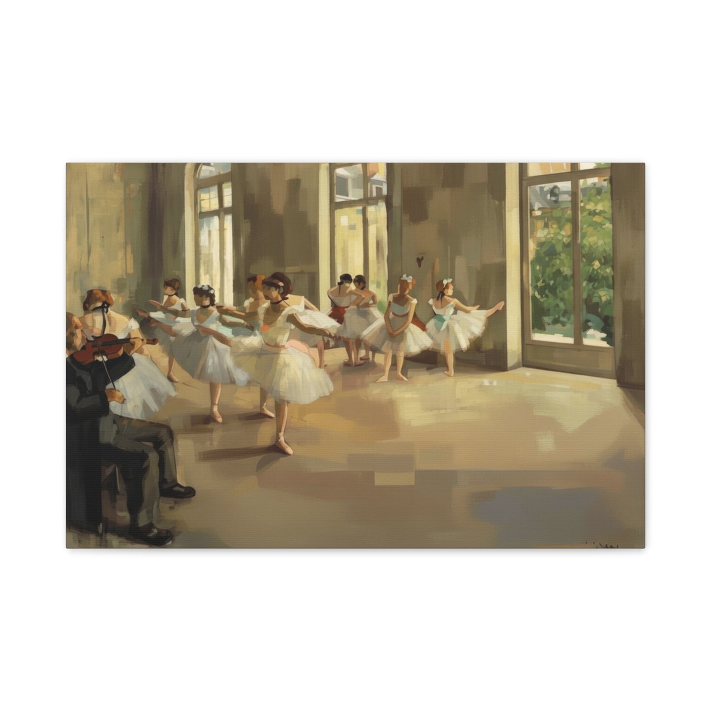 Ballet Rehearsal Matte Canvas