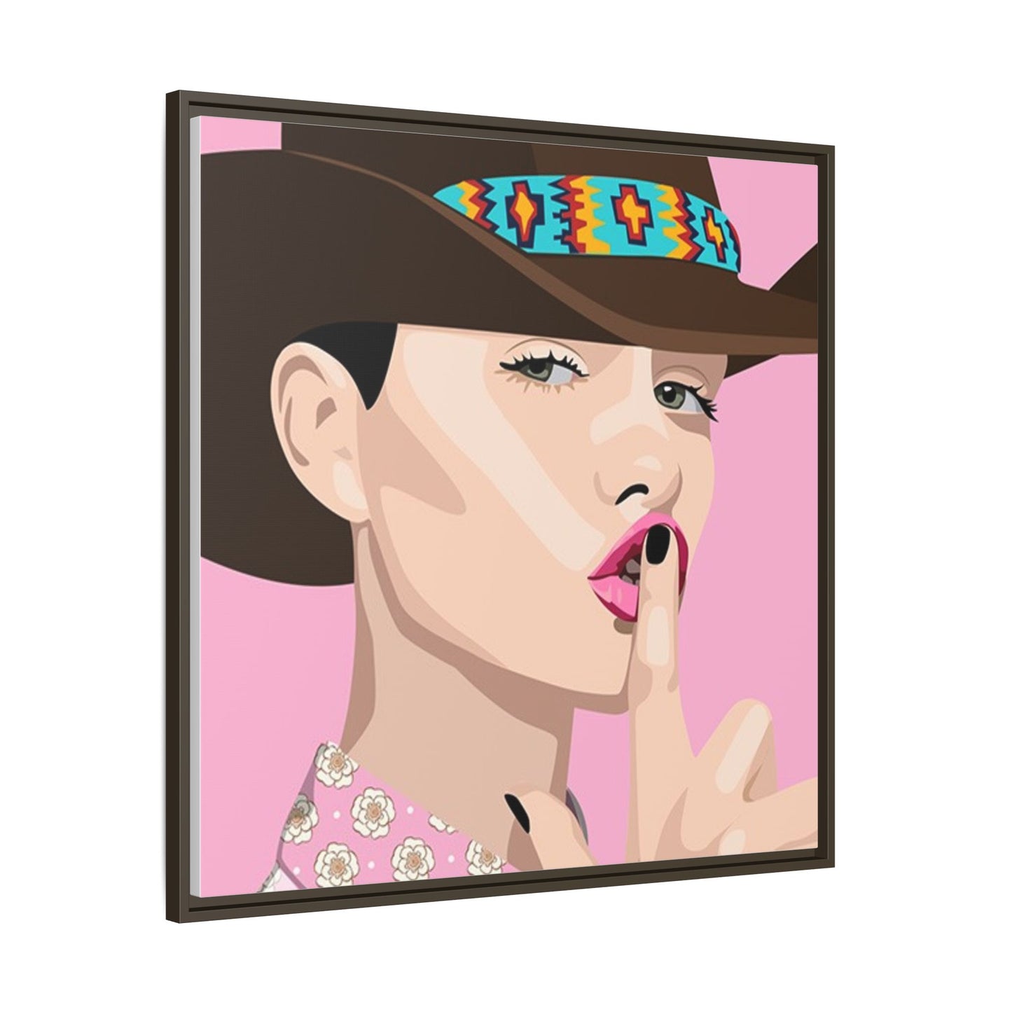 Vivid 63 by Orit Fuchs Matte Framed Canvas Wall Art