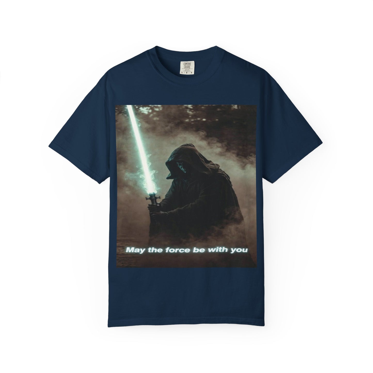 T-Shirt — 'May the force be with you' Lightsaber Sci‑Fi Graphic Tee
