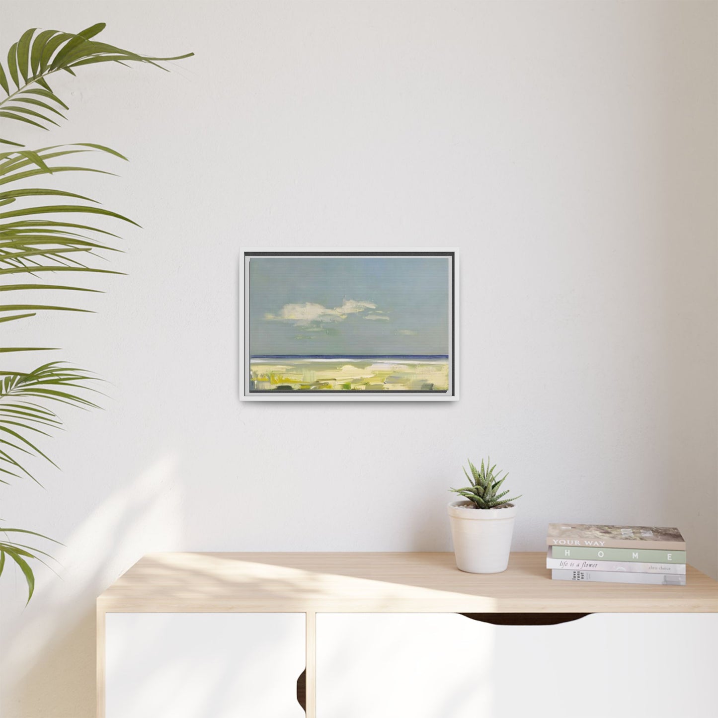 Coastal Calm Matte Canvas Framed Wall Art