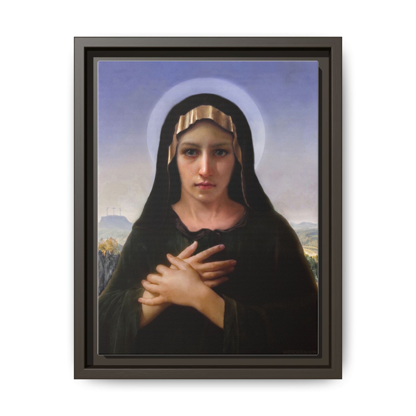 Virgo Solitudinis by William Adolphe Bouguereau Framed Matte Canvas Print