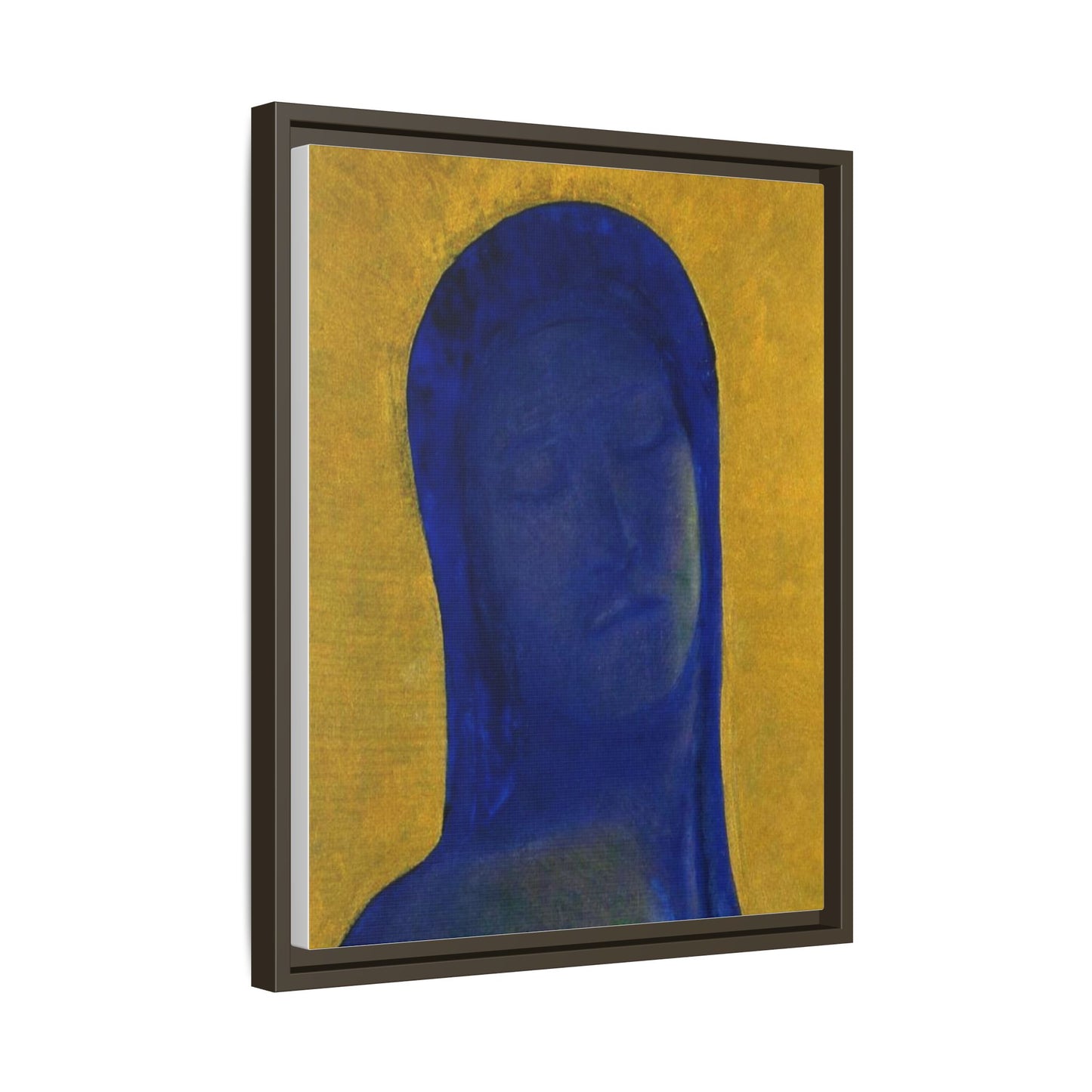 Closed Eyes by Odilon Redon Framed Matte Canvas Wall Art Print