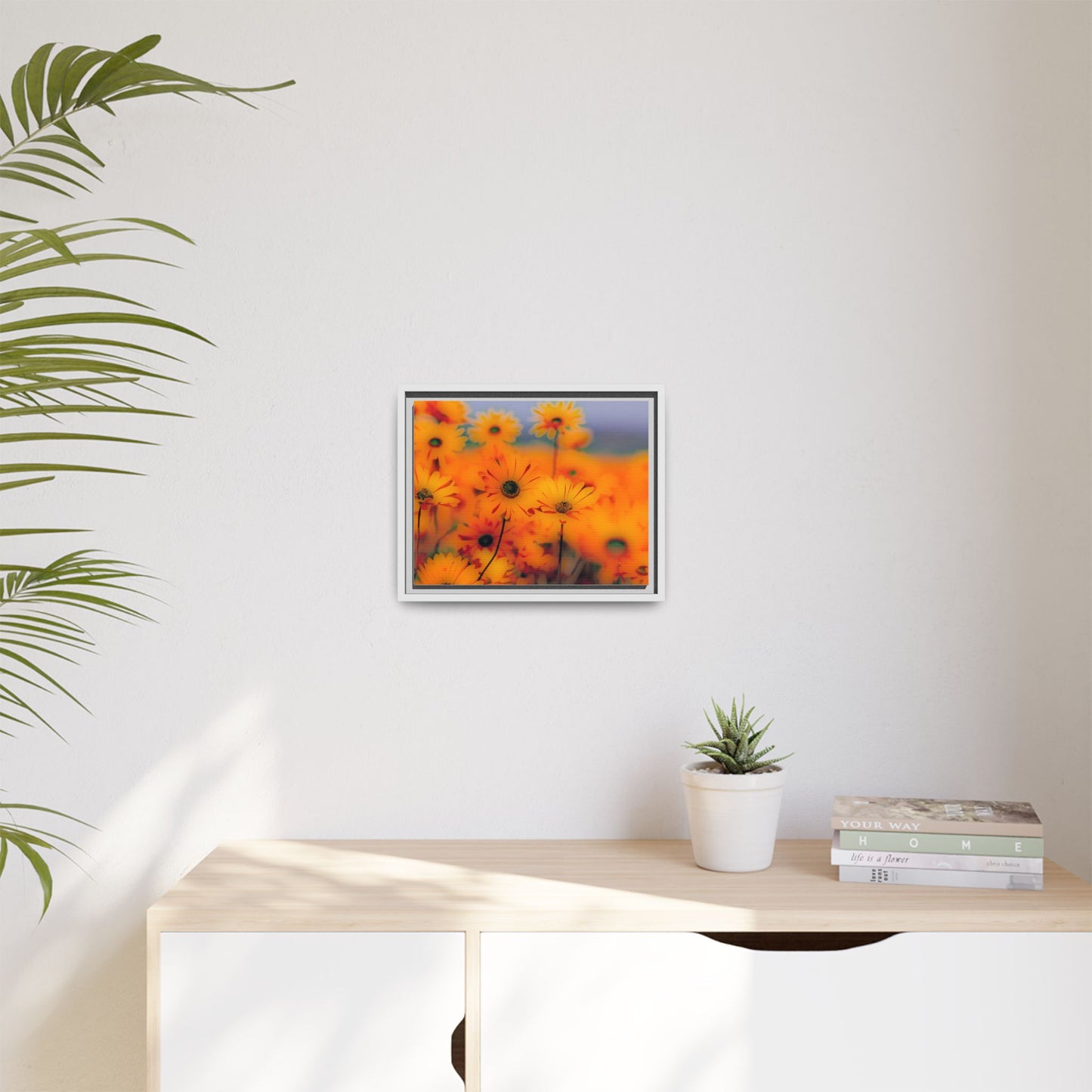 Bee Garden by Norman Barrett Framed Matte Canvas Wall Art Print