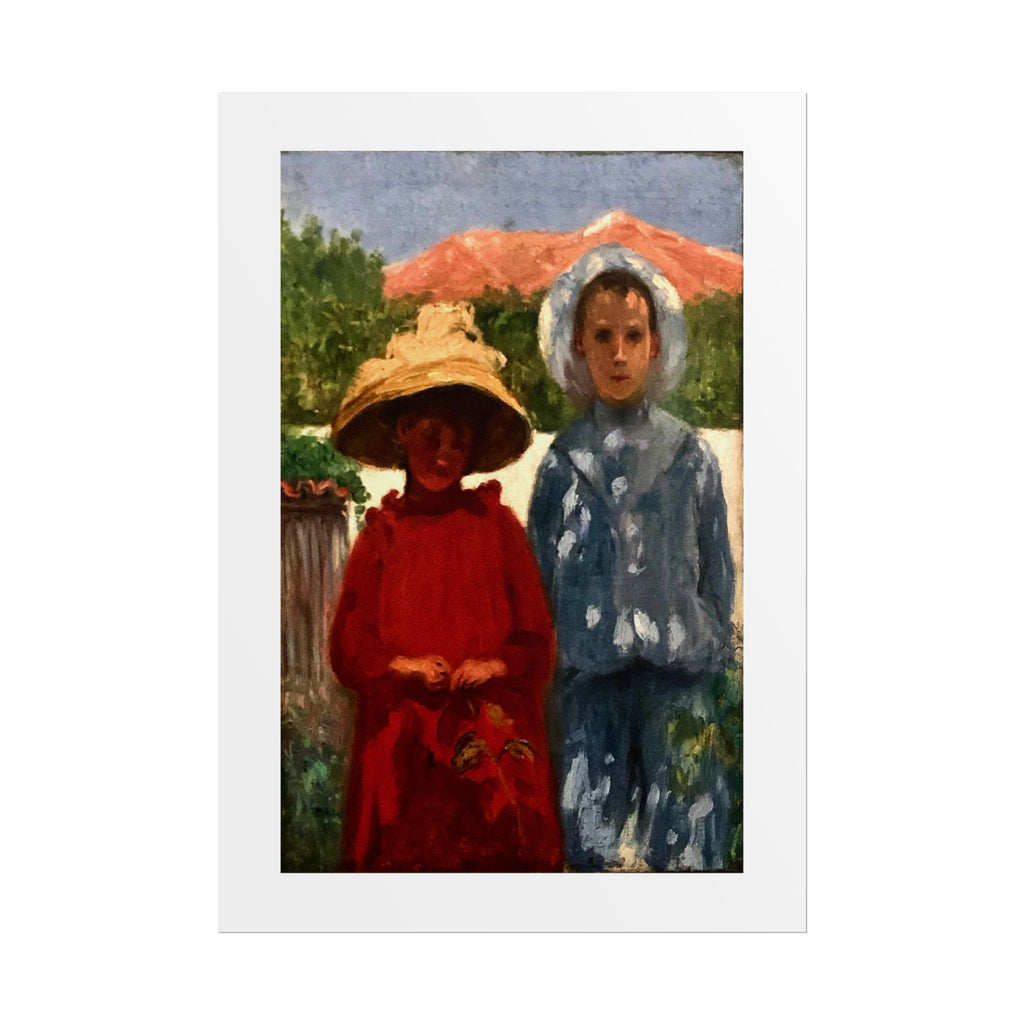 Portrait of the painter's sons by António Carneiro Wall Art Print