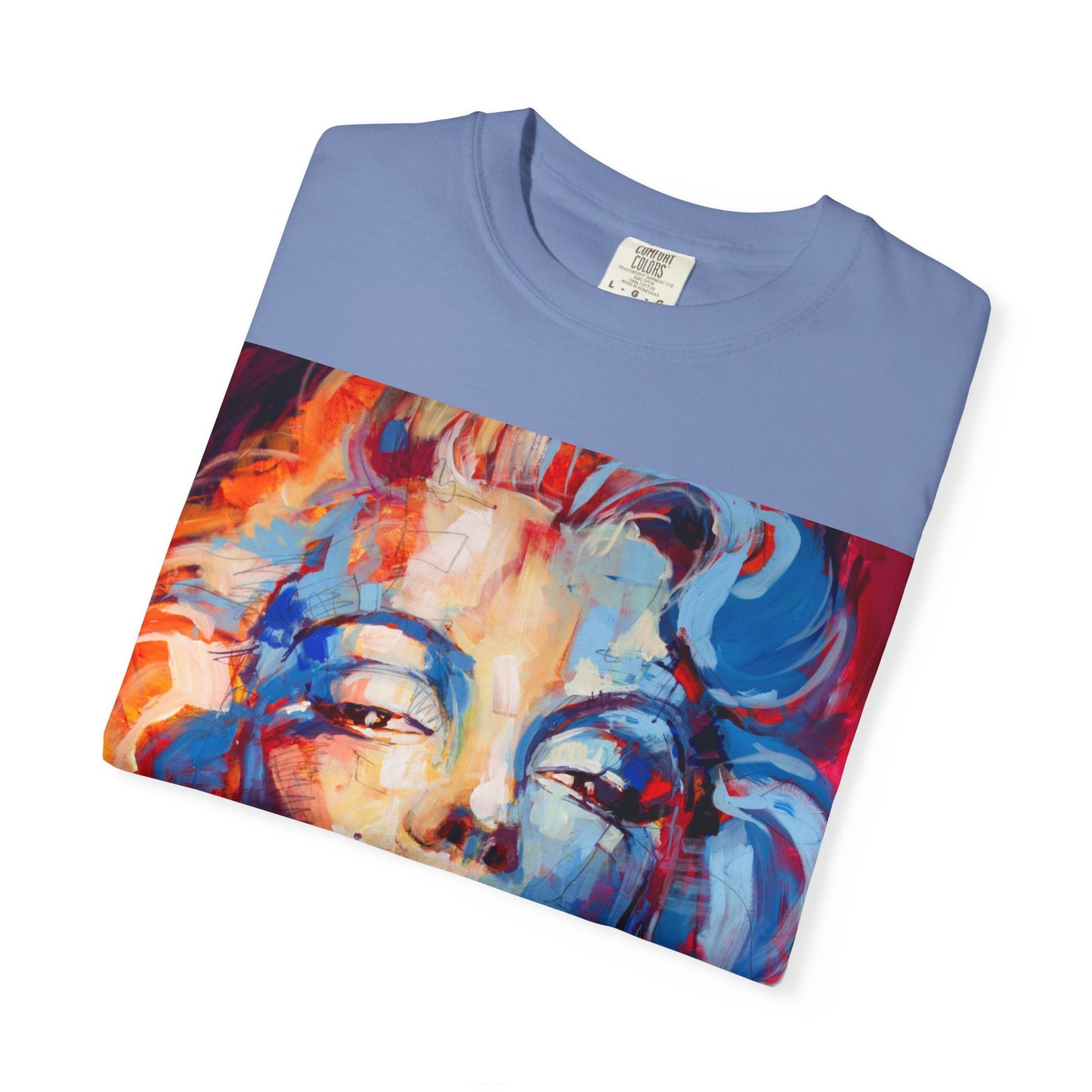 Artistic Pop Portrait T-Shirt — Colorful Marilyn-Inspired Graphic Tee