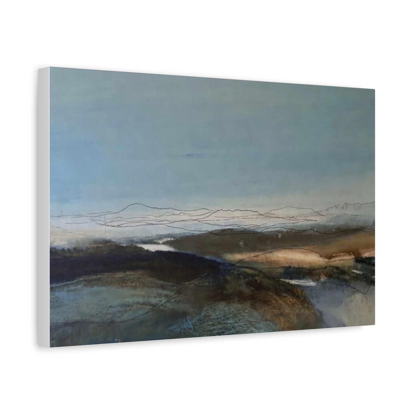 Blue landscape Matte Canvas, Stretched, 1.25"