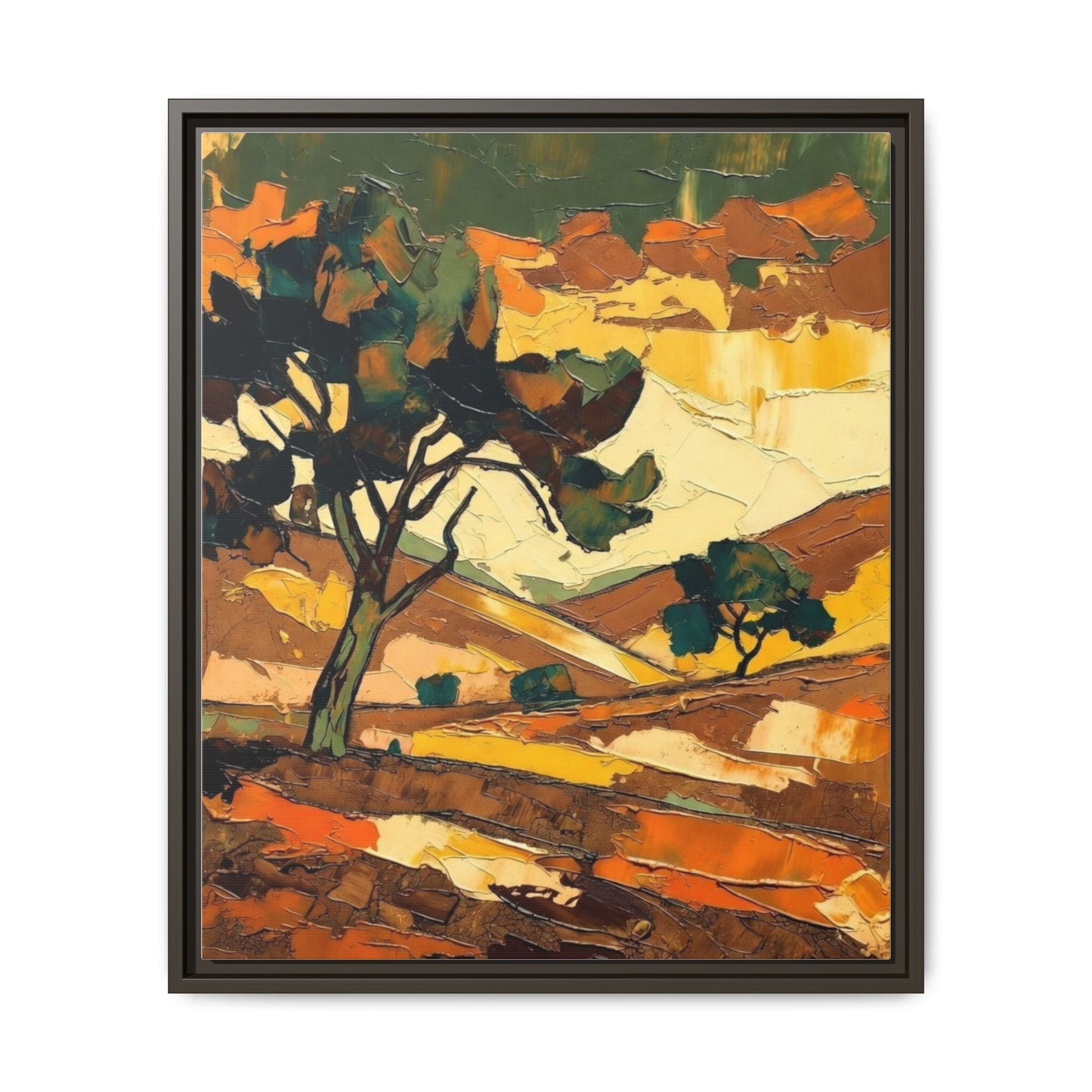 Framed Matte Canvas Landscape Art Print