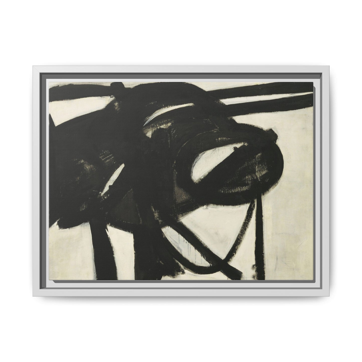 Chief by Franz Kline Abstract Matte Canvas Framed Wall Art