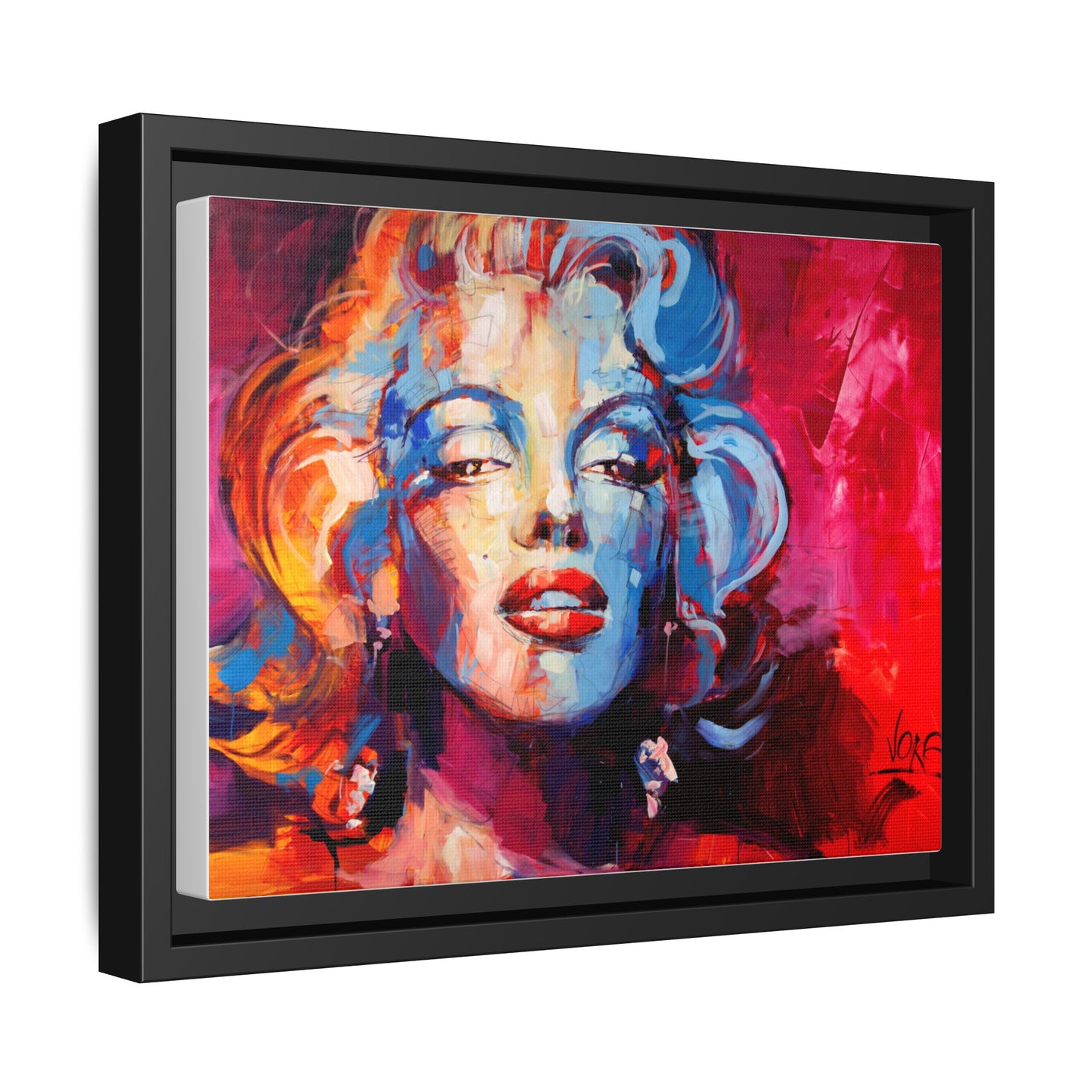 Marilyn Monroe attributed to Voke Matte Canvas Framed Wall Art