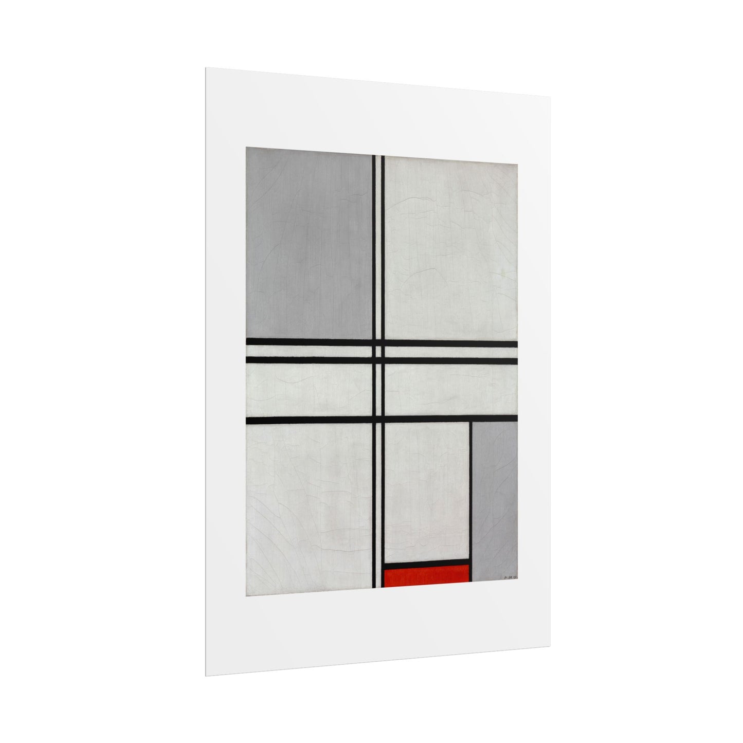 Composition (No. 1) by Piet Mondrian Abstract  Wall Art Print