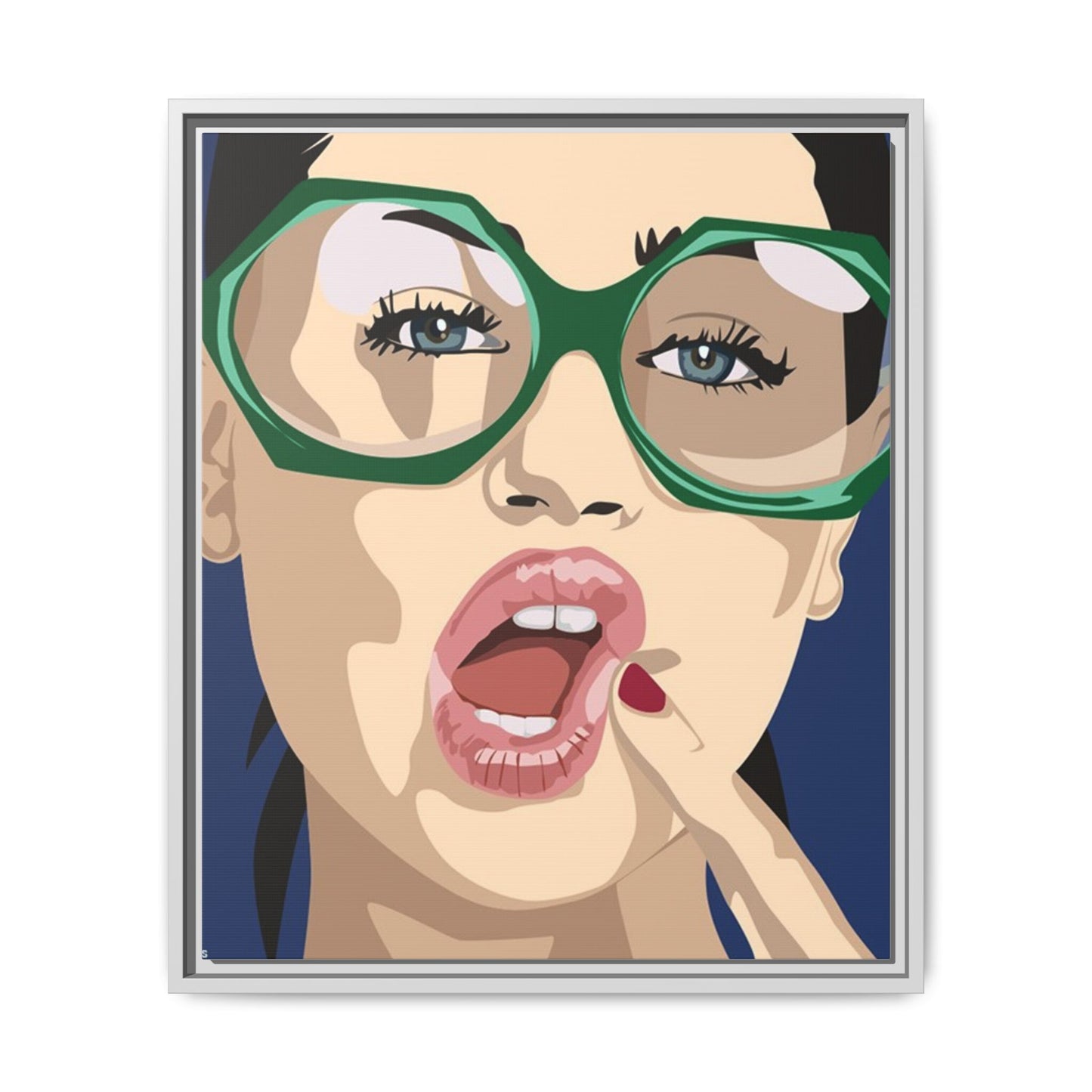 Vivid 2 by Orit Fuchs Matte Canvas Framed Wall Art