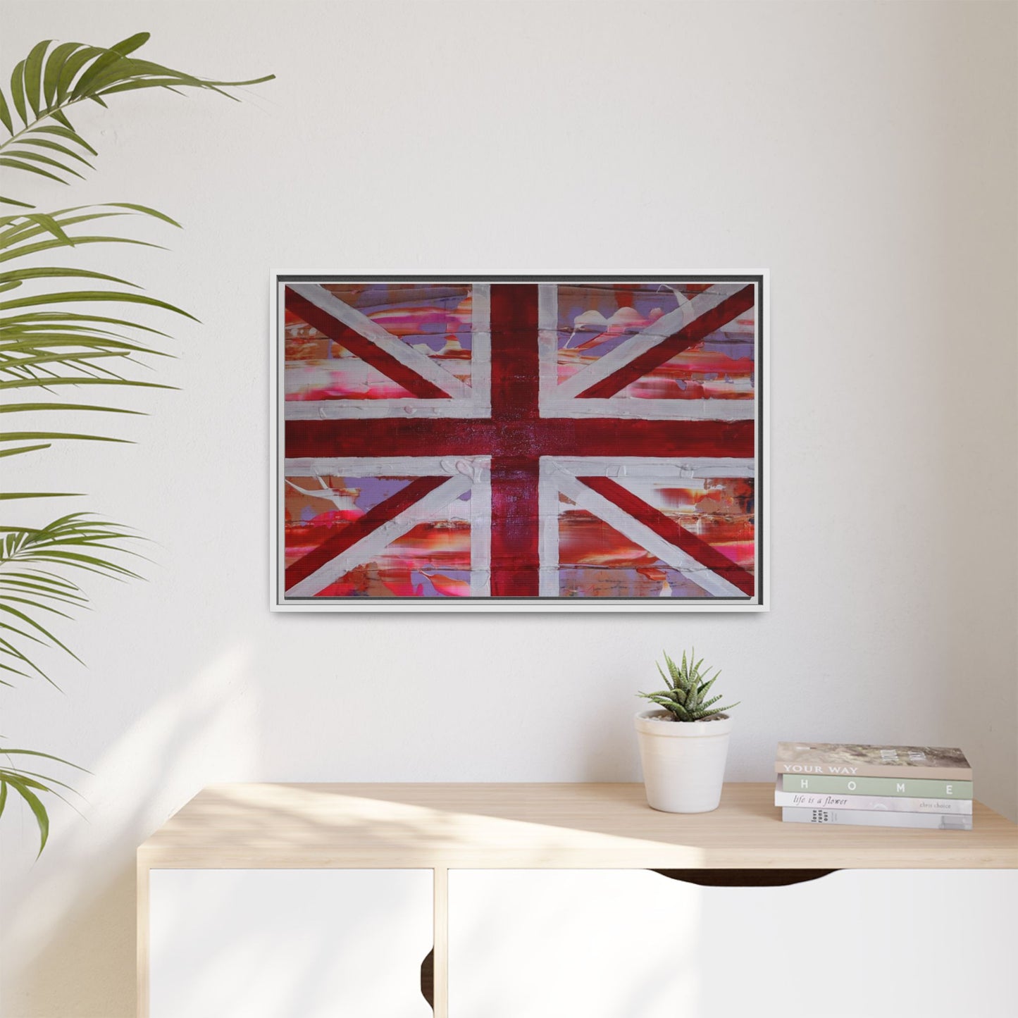 Union Jack is back! by Norman Barrett Framed Matte Canvas Print Wall Art