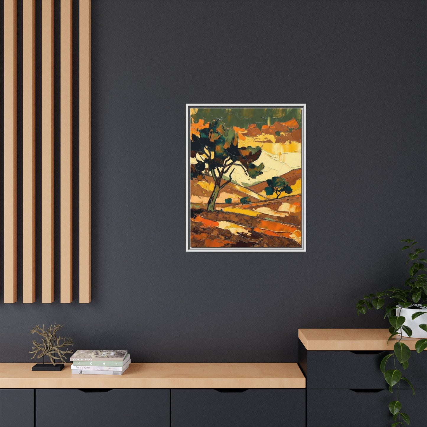 Framed Matte Canvas Landscape Art Print