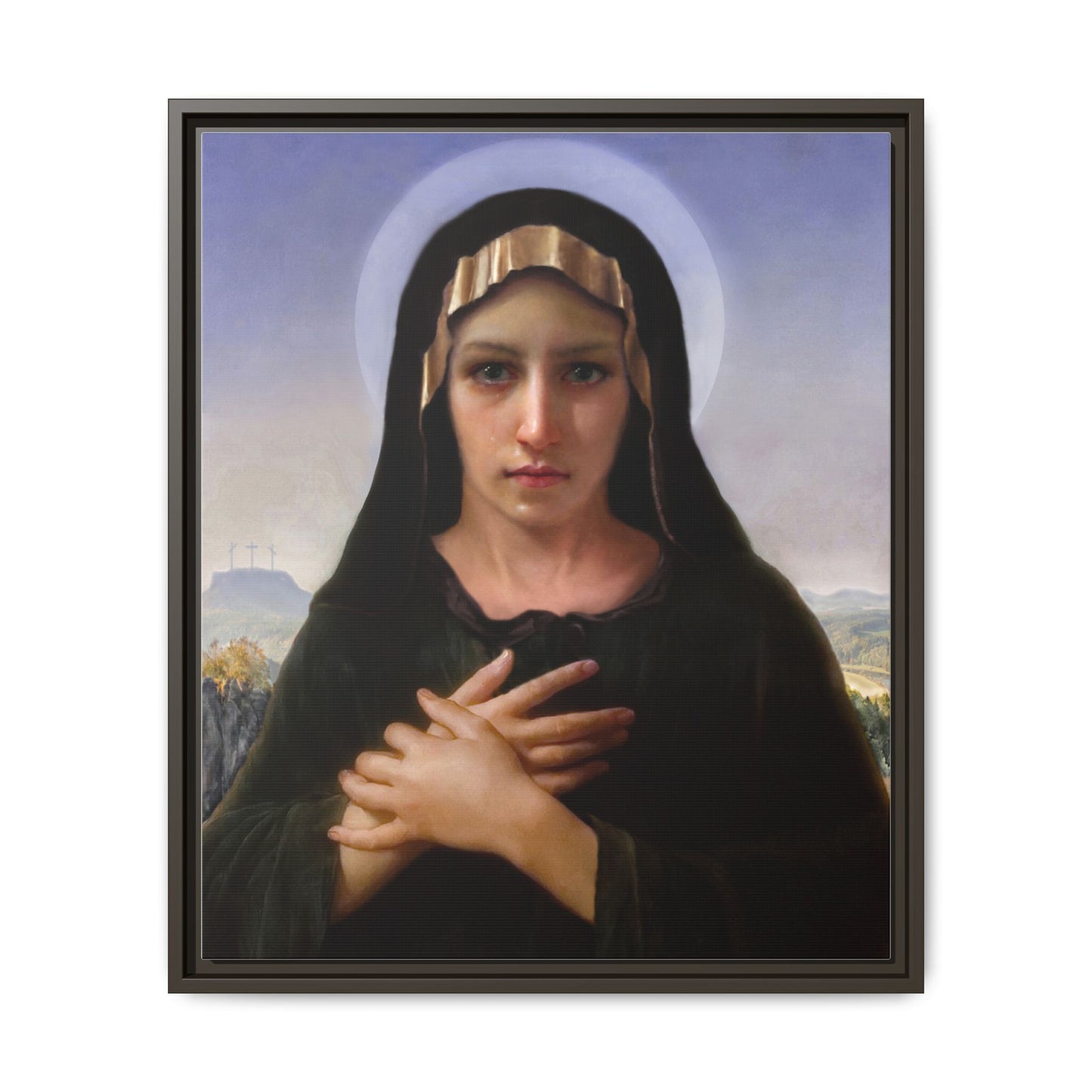 Virgo Solitudinis by William Adolphe Bouguereau Framed Matte Canvas Print