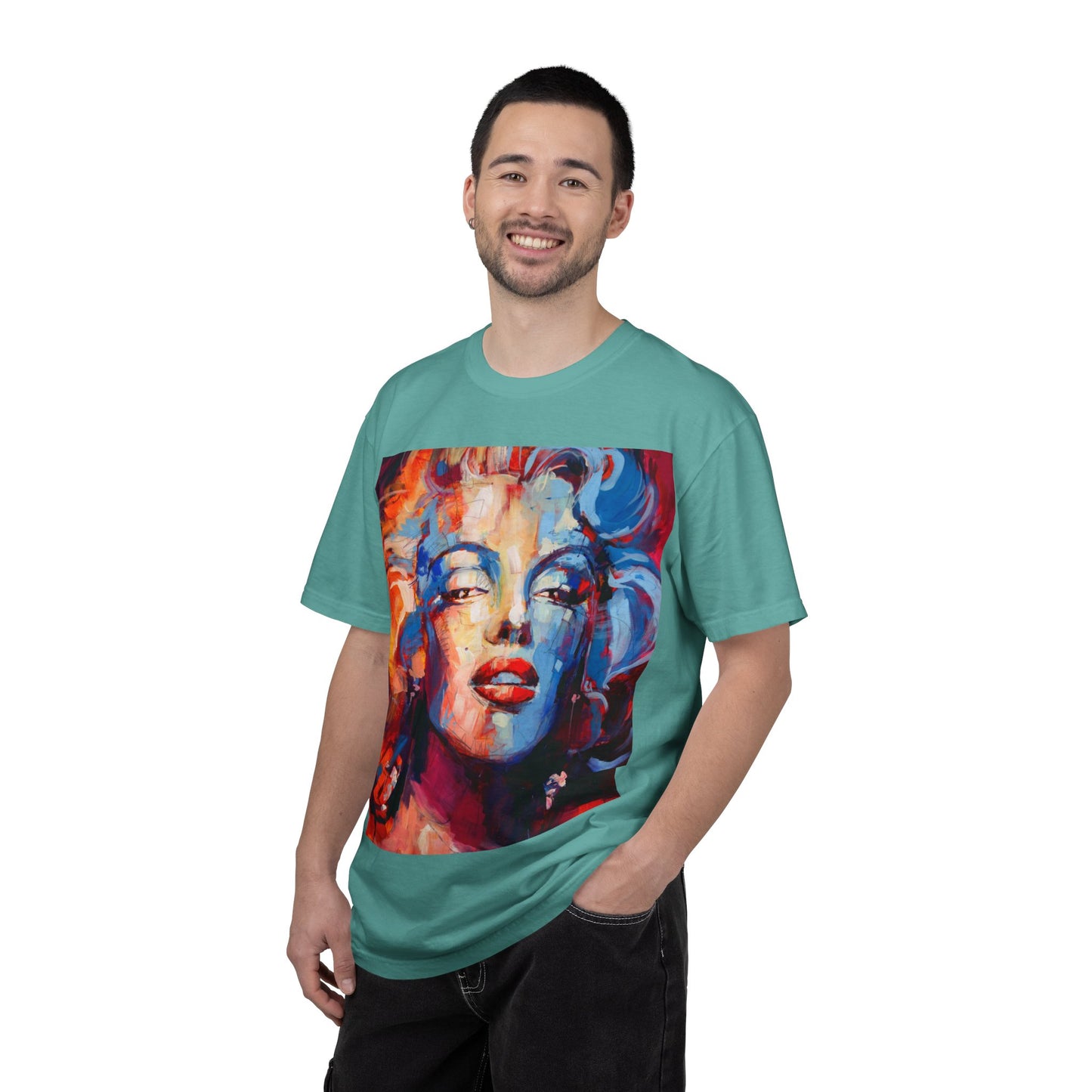 Artistic Pop Portrait T-Shirt — Colorful Marilyn-Inspired Graphic Tee