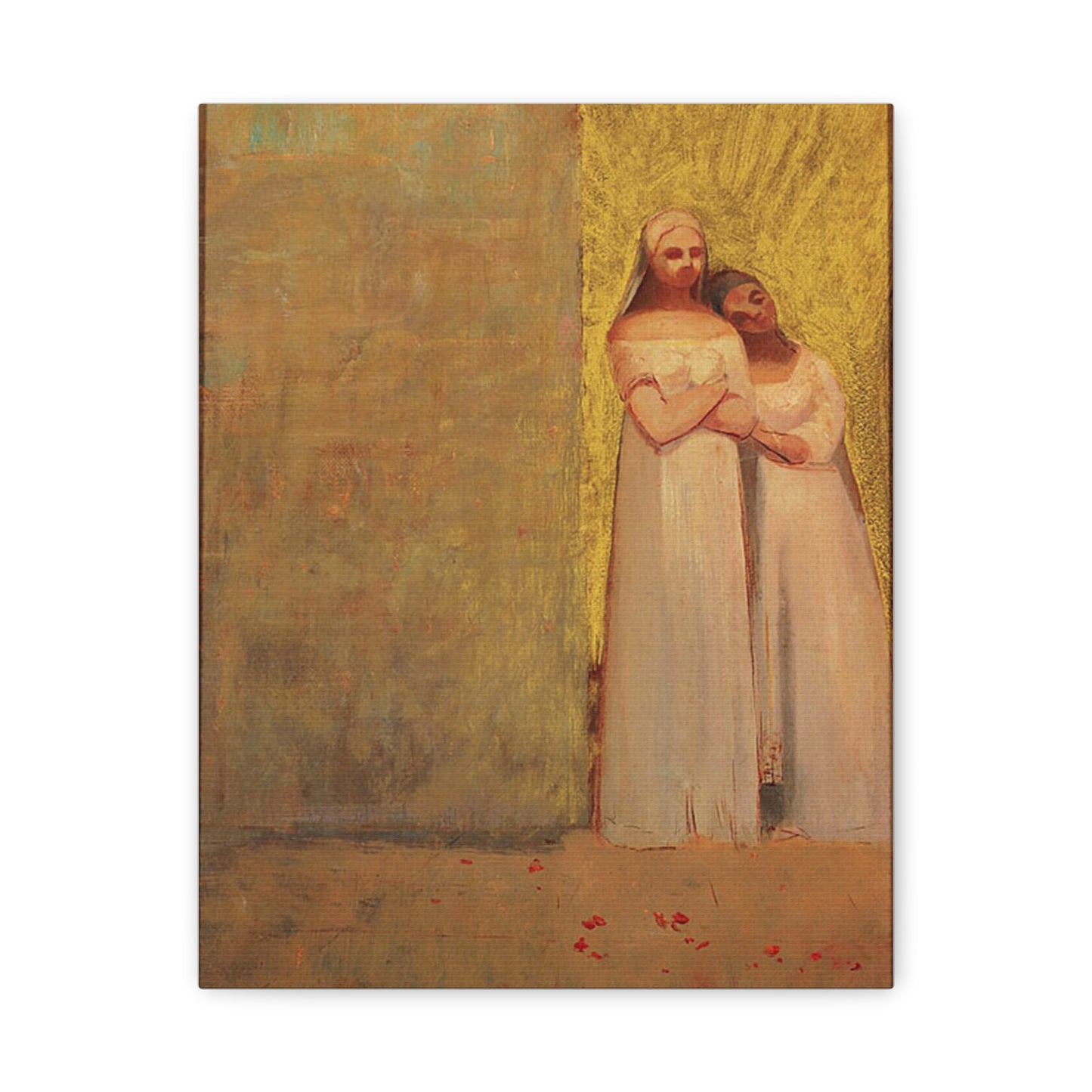 The Two Graces by Odilon Redon Matte Canvas Wall Art Print