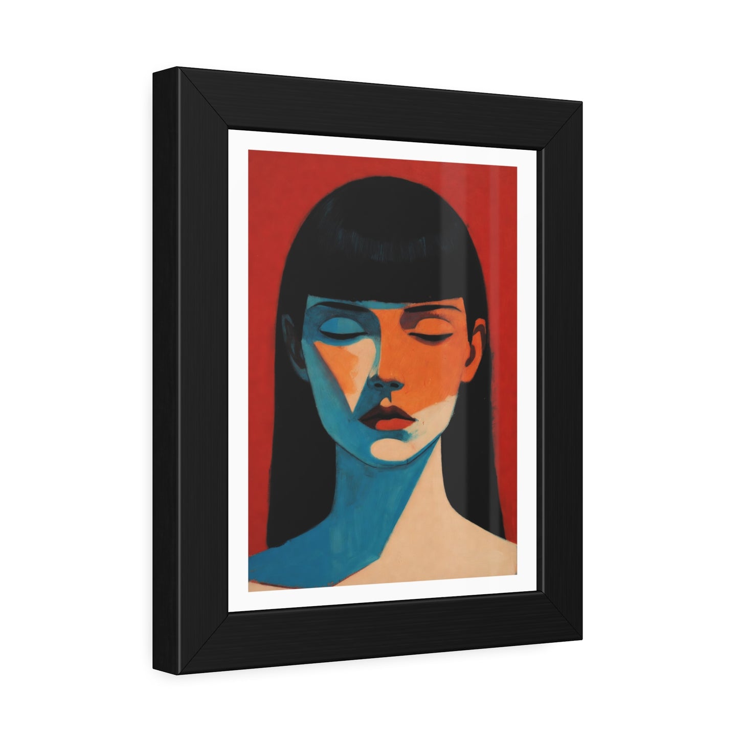 Framed Art Print — Moody Portrait Poster