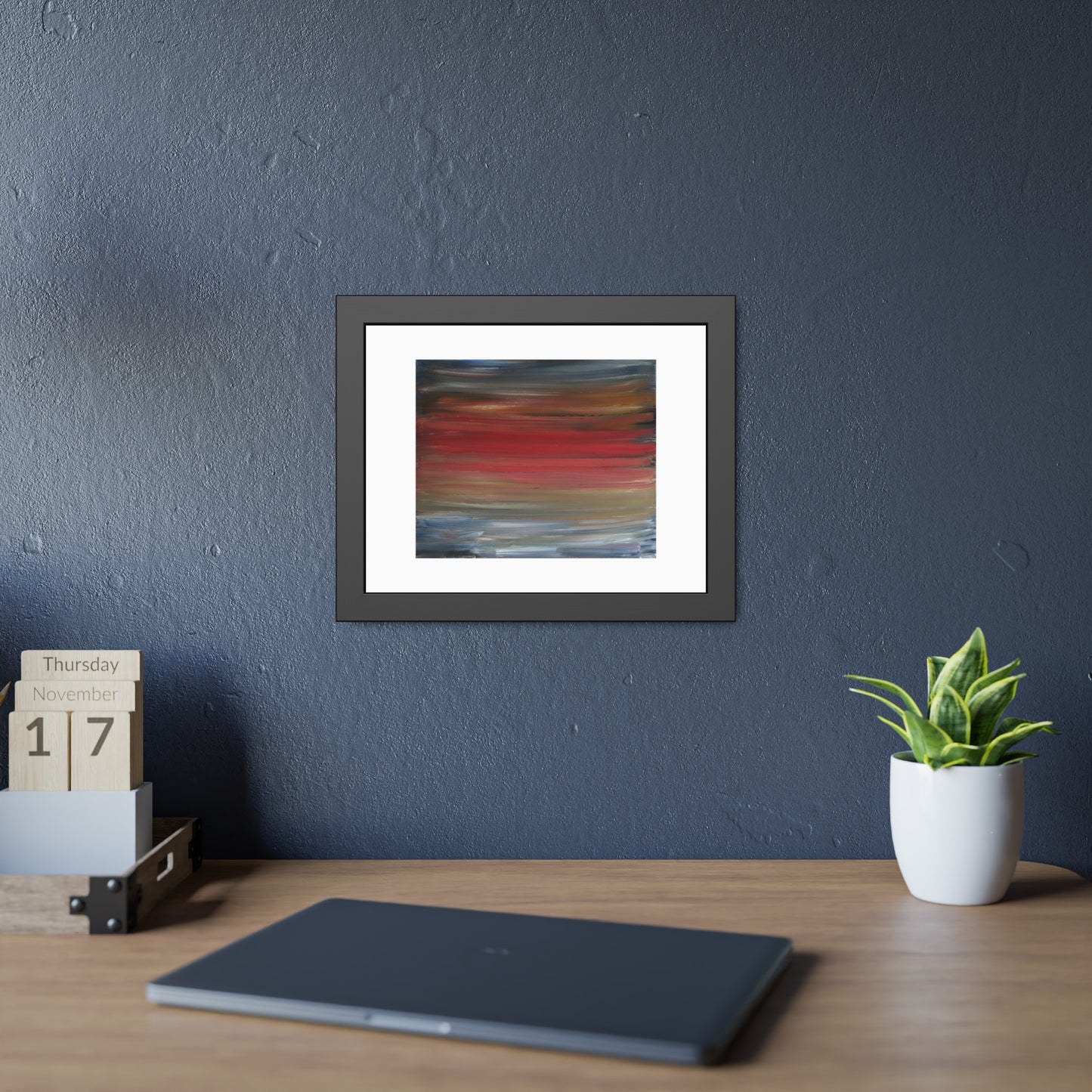 Misty morning by Norman Barrett Framed Poster Wall Art