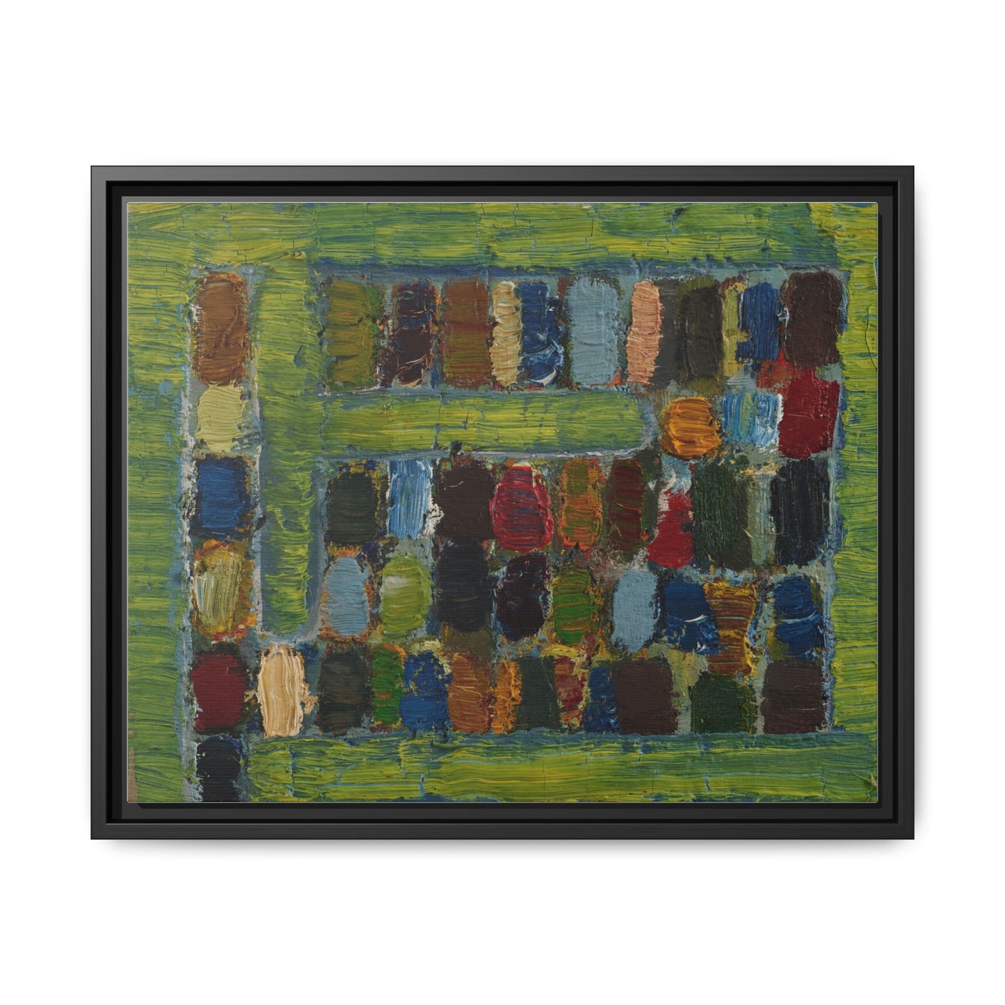JMC-1970-3 by Jean-Michel Coulon Matte Canvas Framed Wall Art Print