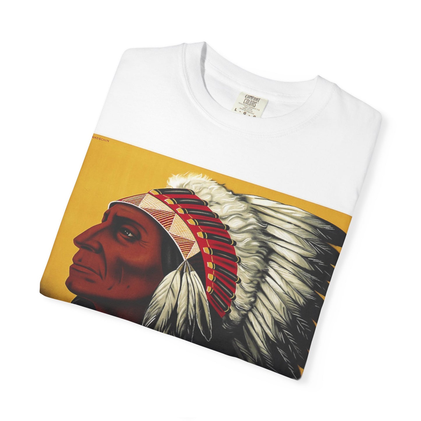 T-Shirt — Retro 'Indiana' Native Chief Vintage Poster Design