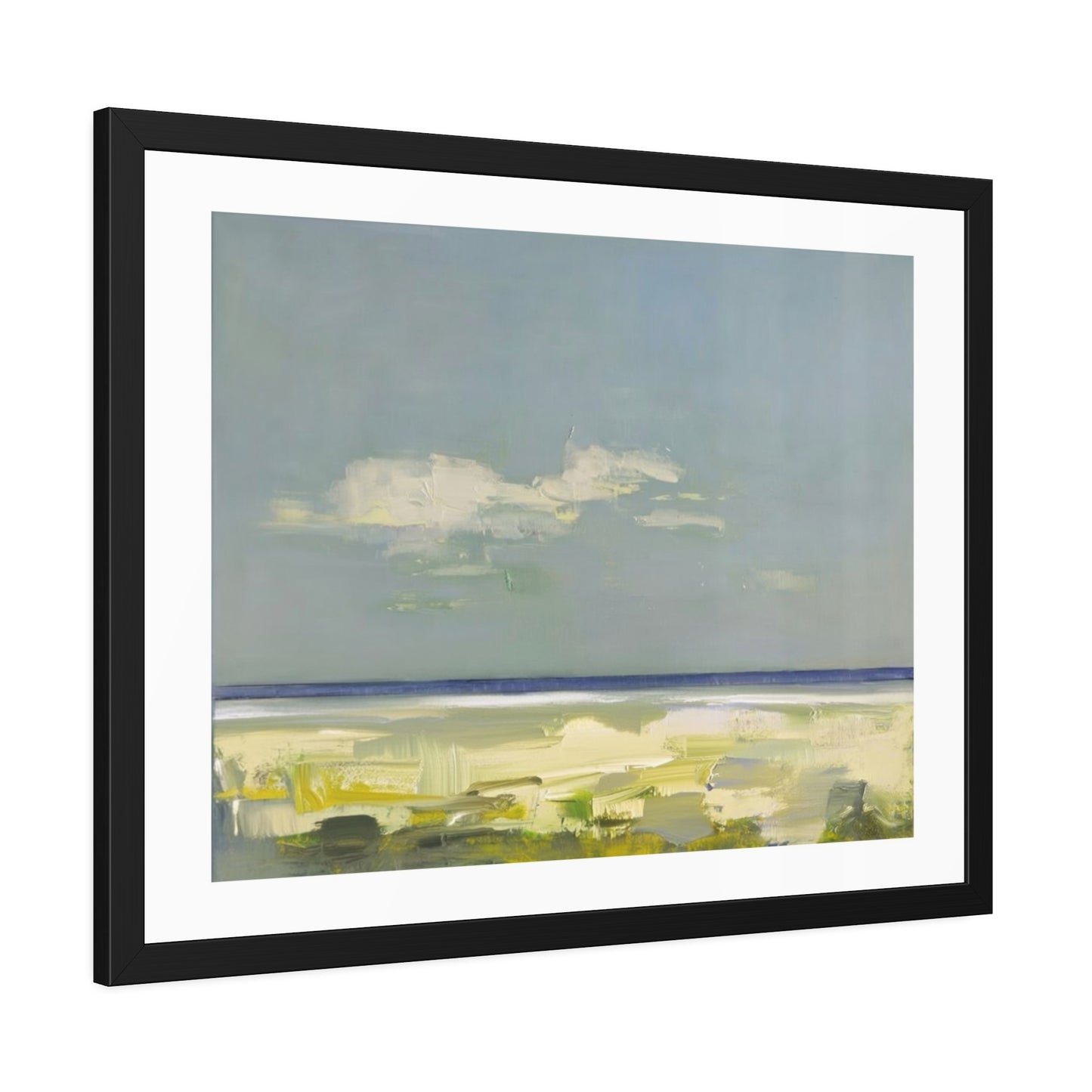 Framed Beach Print Poster — Coastal Landscape Wall Art