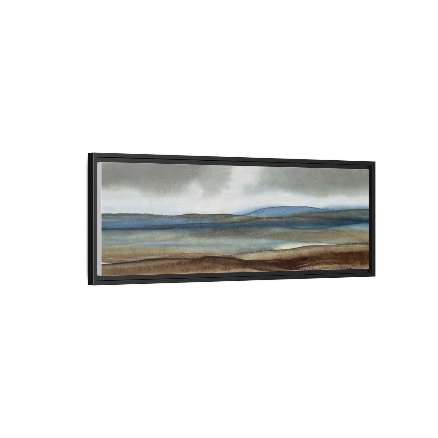Matte Canvas Landscape, Framed (Multi-color)
