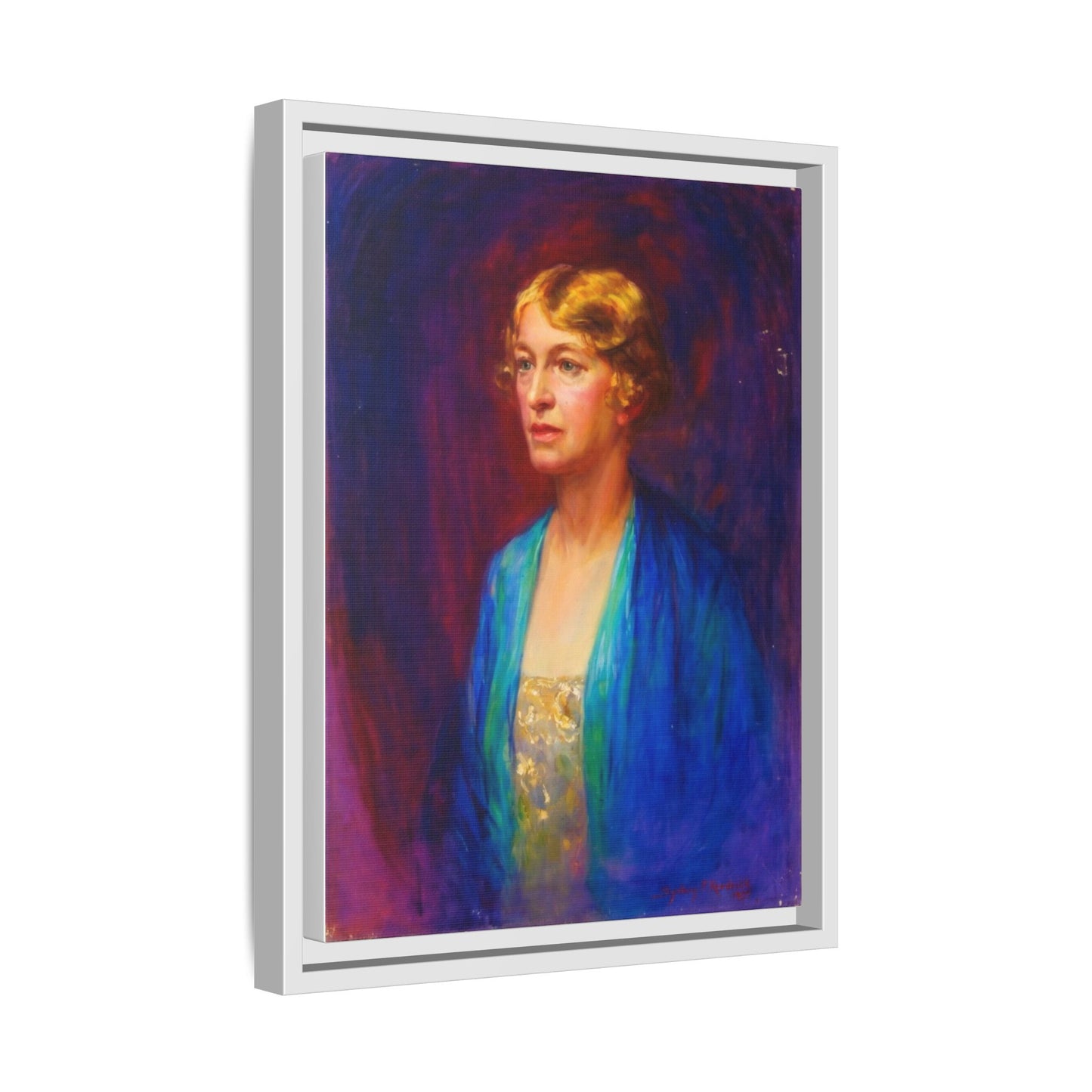 Matte Canvas Portrait , Framed (Multi-color)